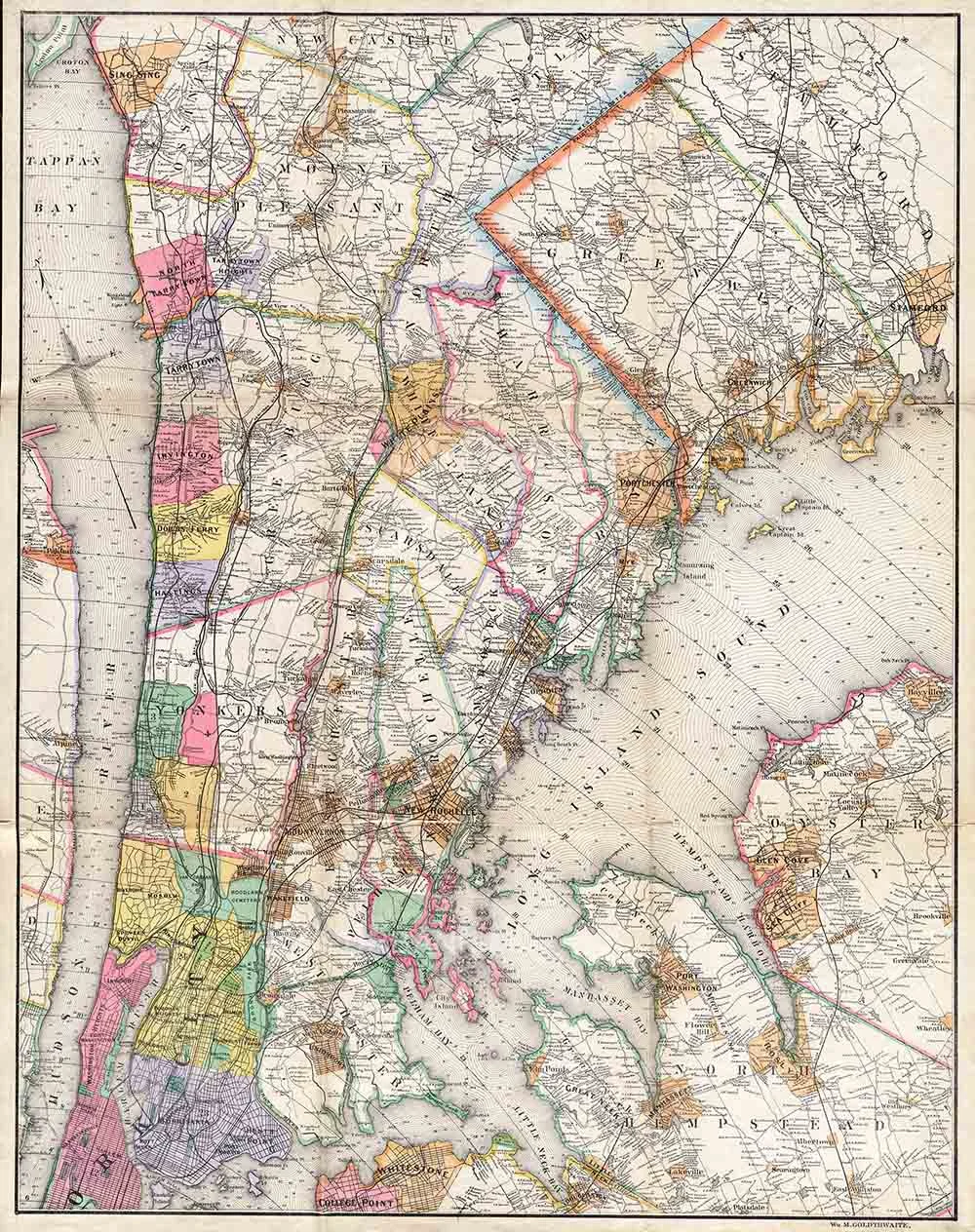Driving Road Chart 1890