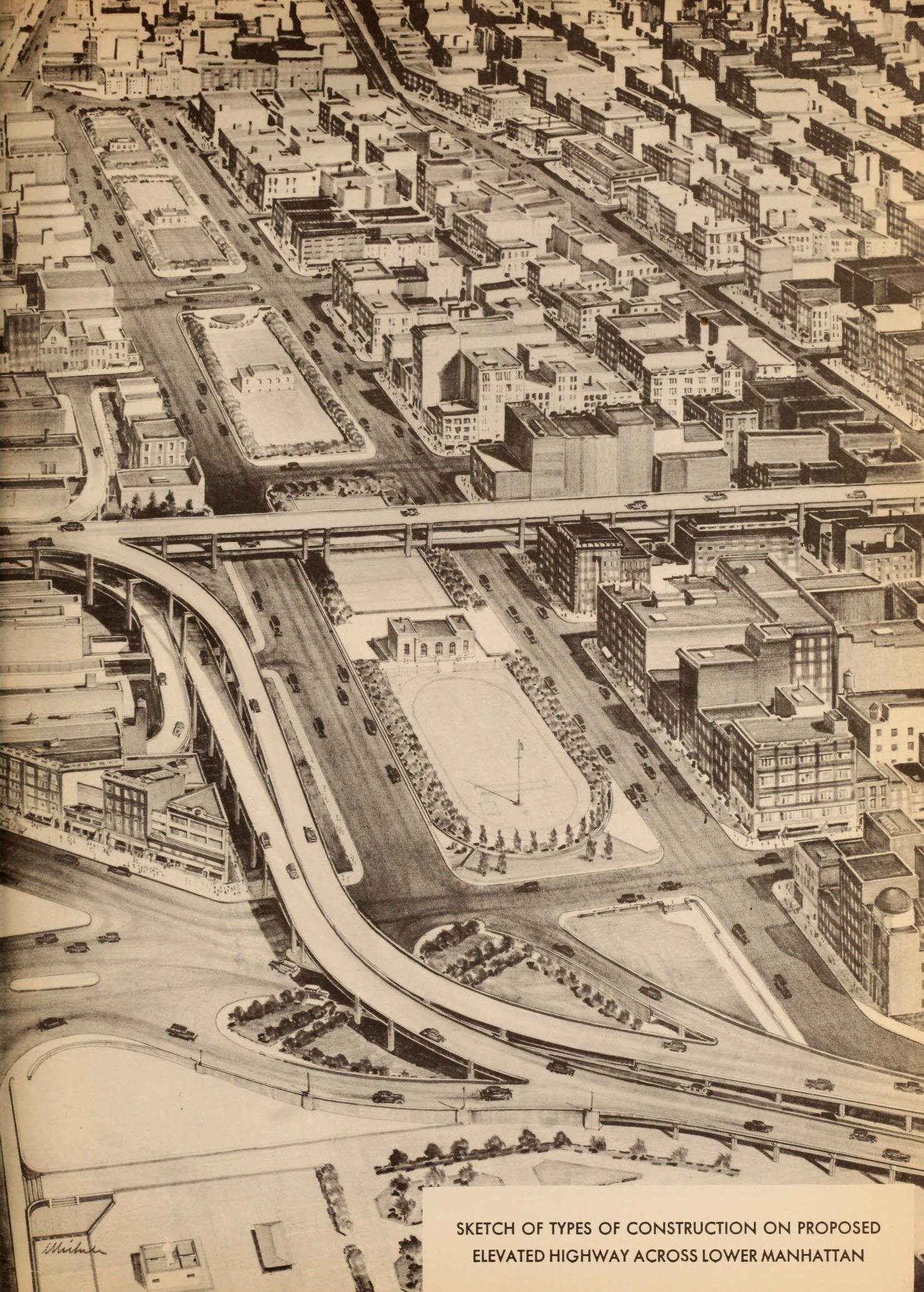 MapMondays 1940s Expressway Drawings — NYC URBANISM