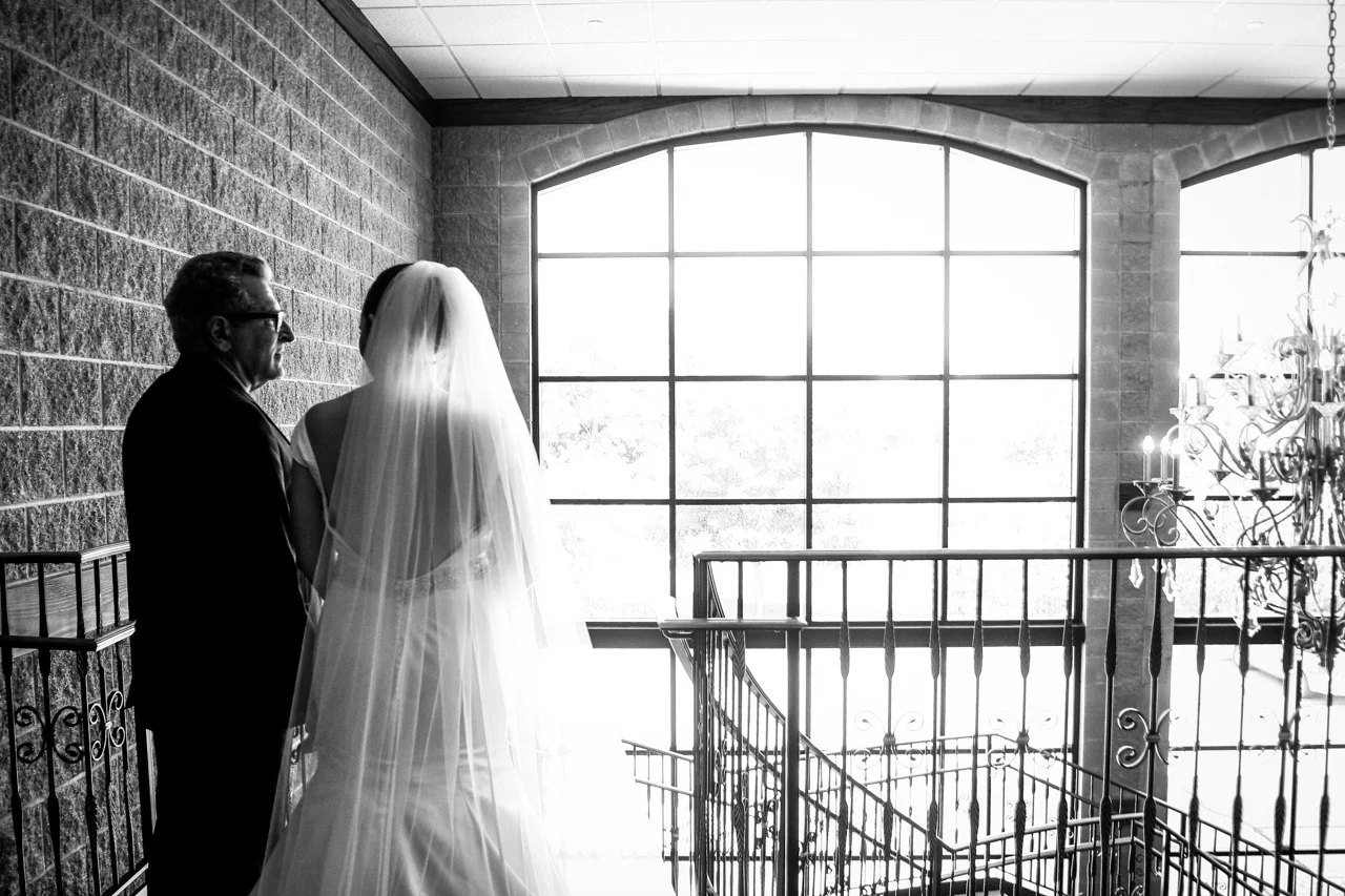 About to walk down the aisle