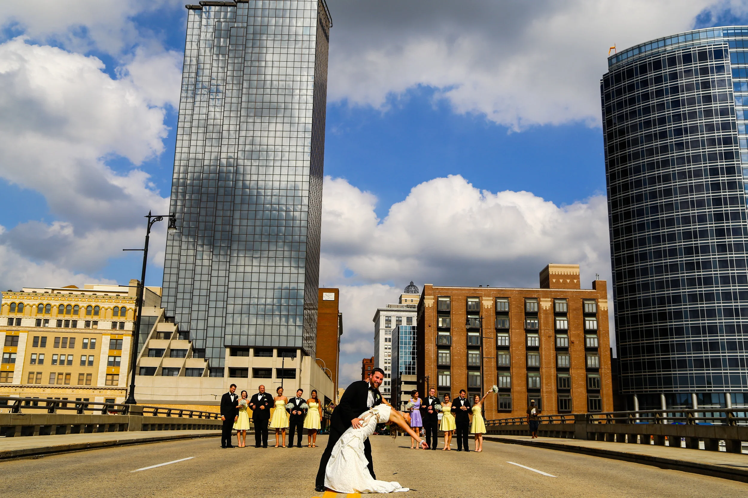 Downtown Grand Rapids wedding photos