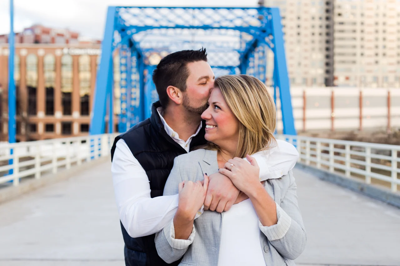 Eric + Andrea | Downtown Grand Rapids Engagement Photos