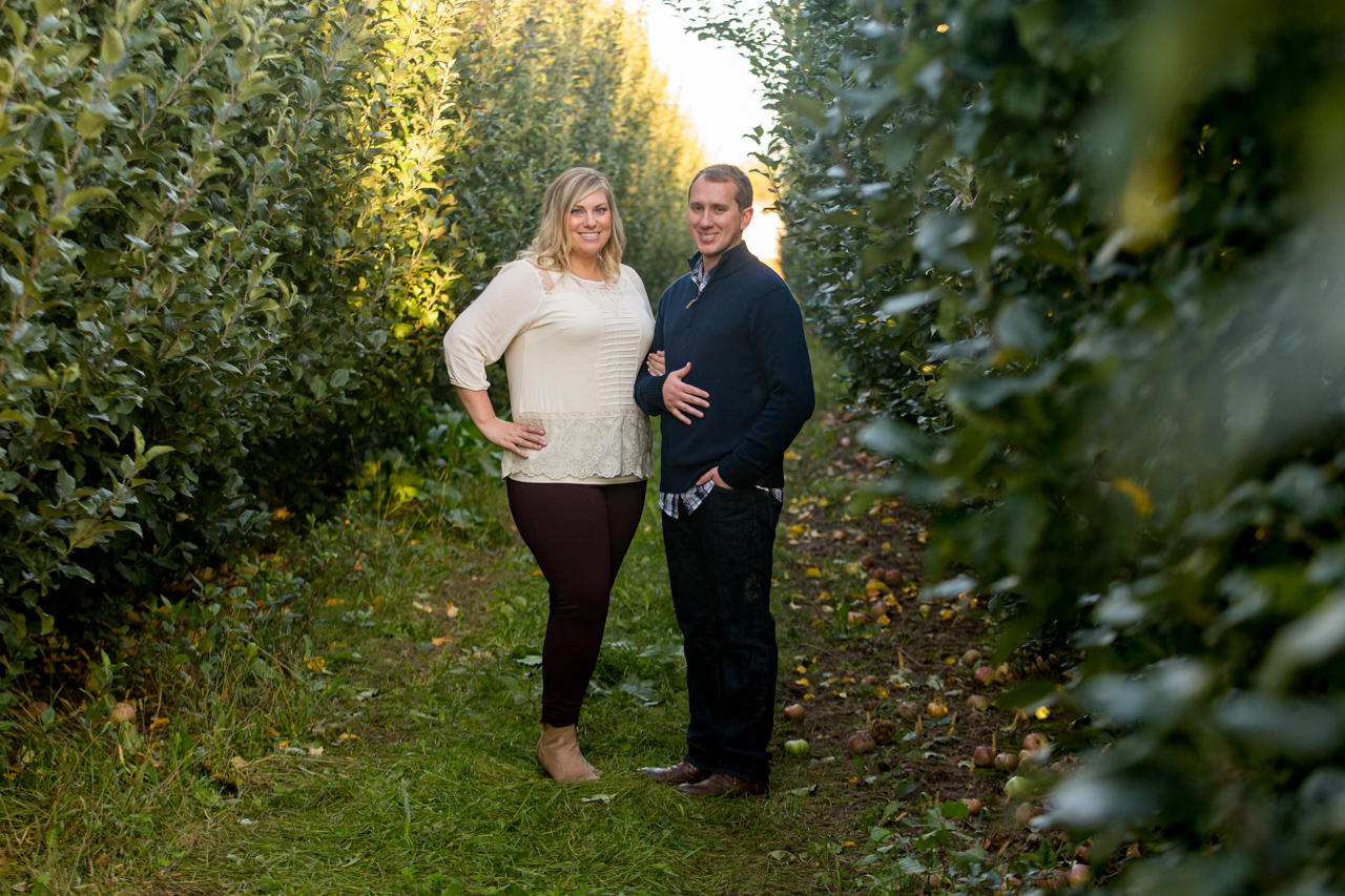 Dustin + Melissa | Engagement Photos at Robinette's Apple Orchard