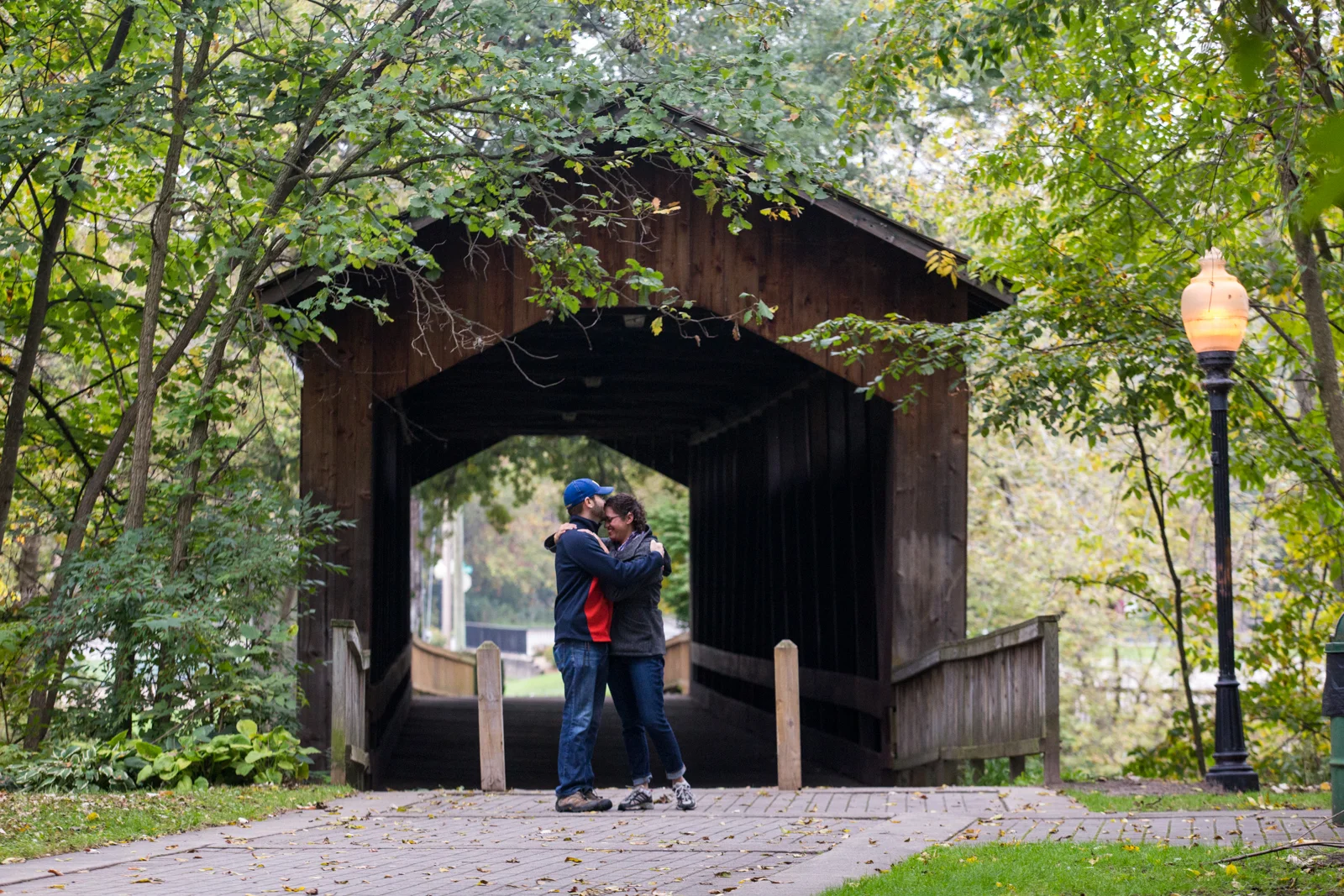 Andrew + Megan | Proposal at the Ada Covered Bridge