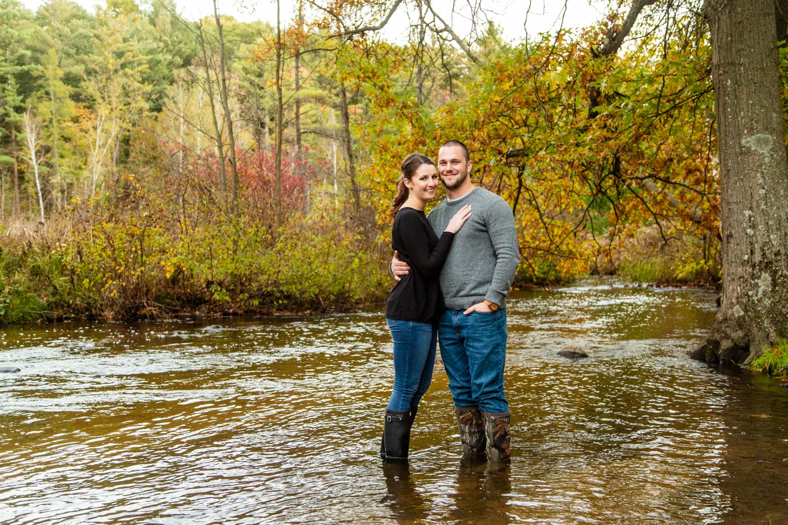 fall engagement photos townsend park