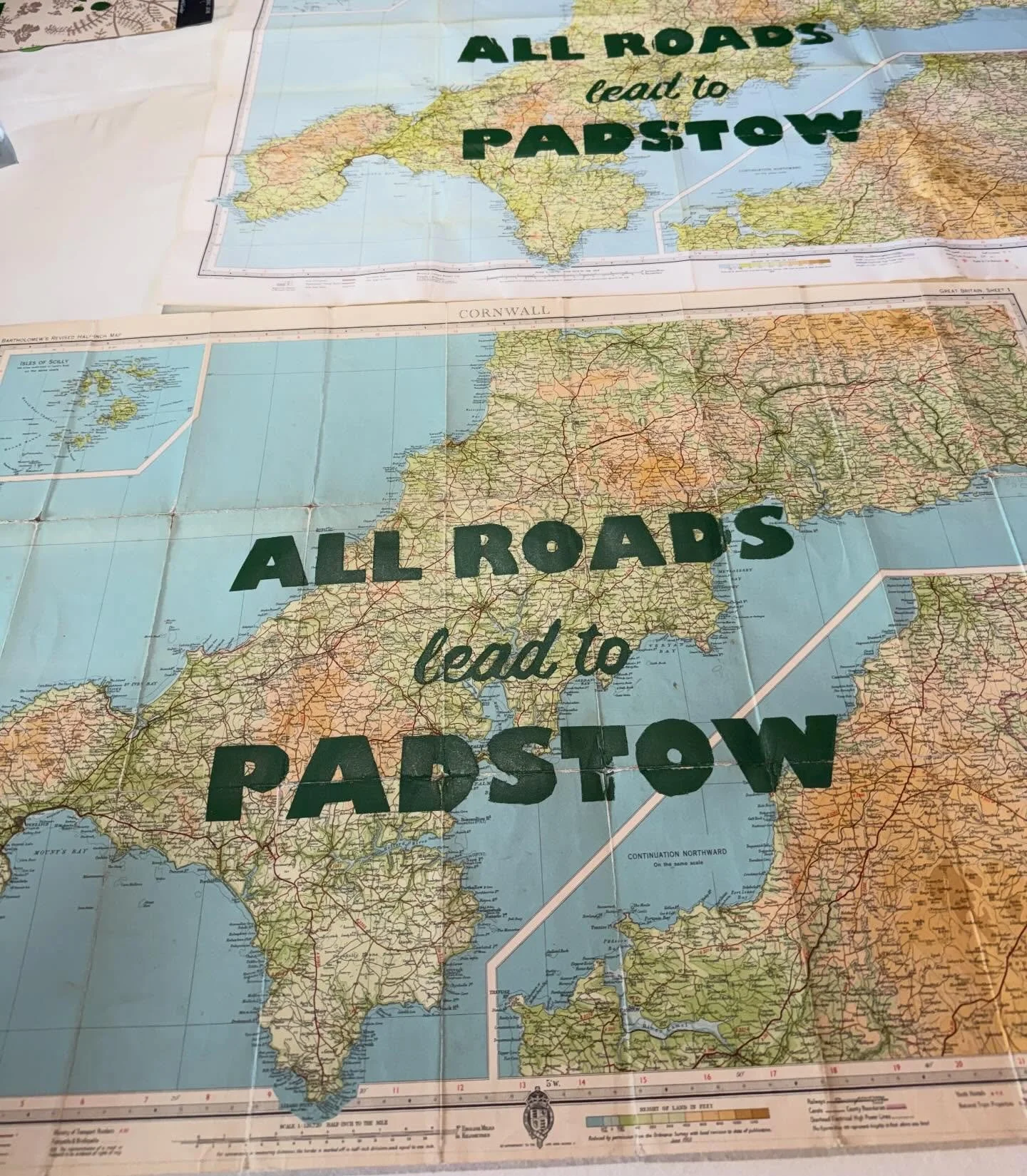 We actually can print on paper too&hellip;. This little workshop, introduction to screen printing, culminated  in Cornwall. If you have an idea you want to achieve&hellip; just get in touch. Preferably involving screen printing and fabric. 

New work