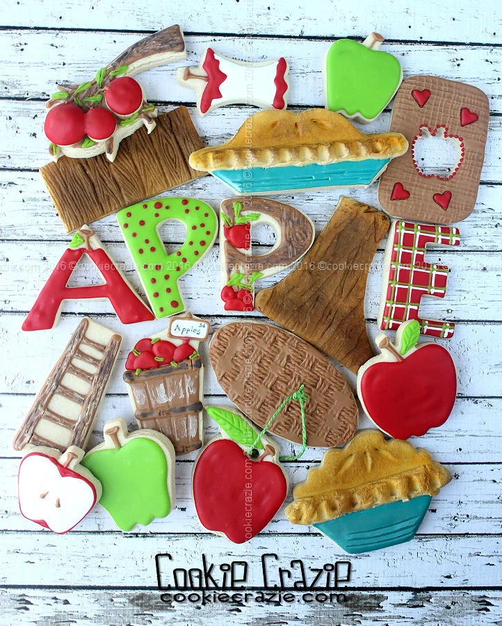 2016 Apple Pickin' Decorated Cookie Collection 