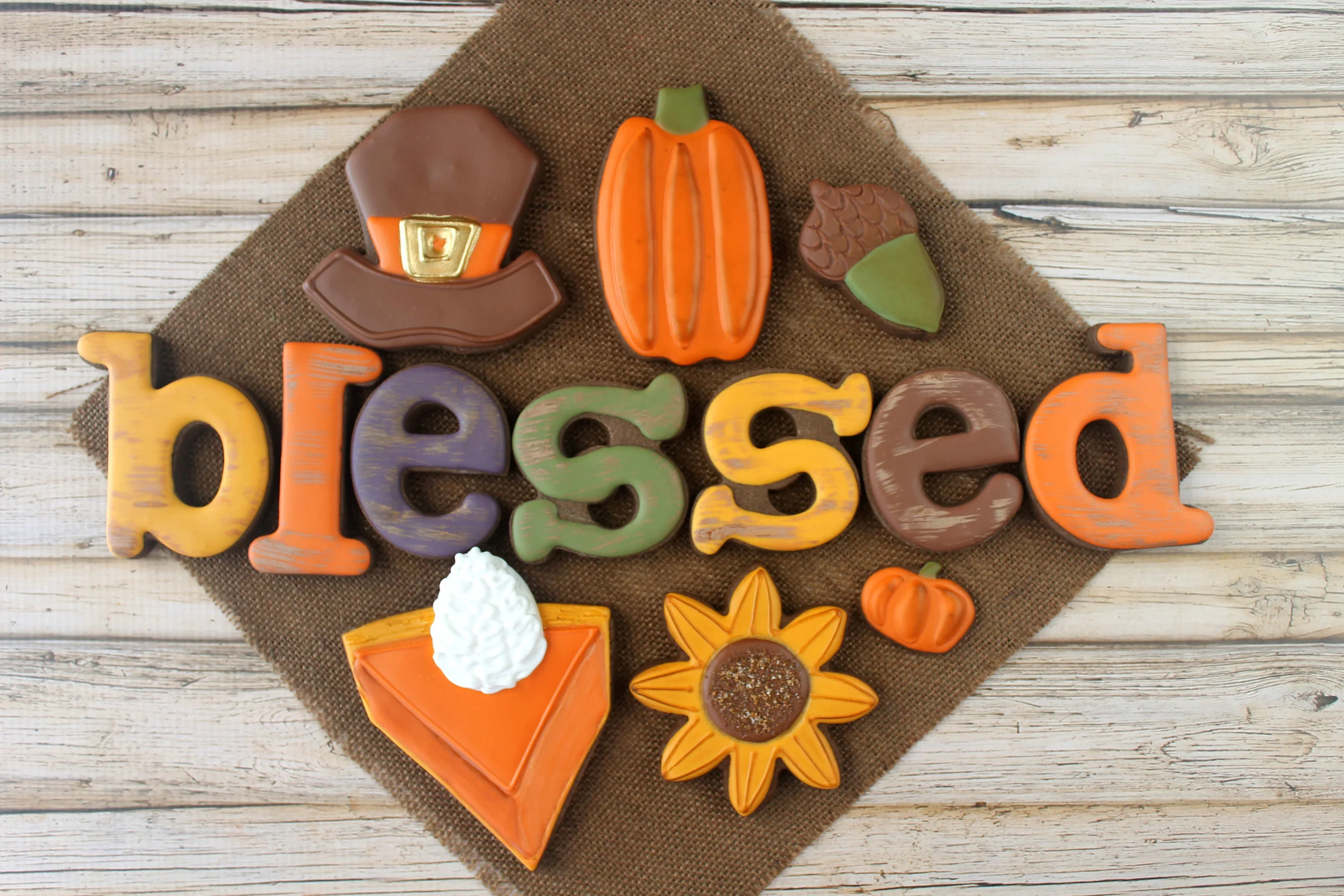 So Blessed Thanksgiving Decorated Cookie Collection