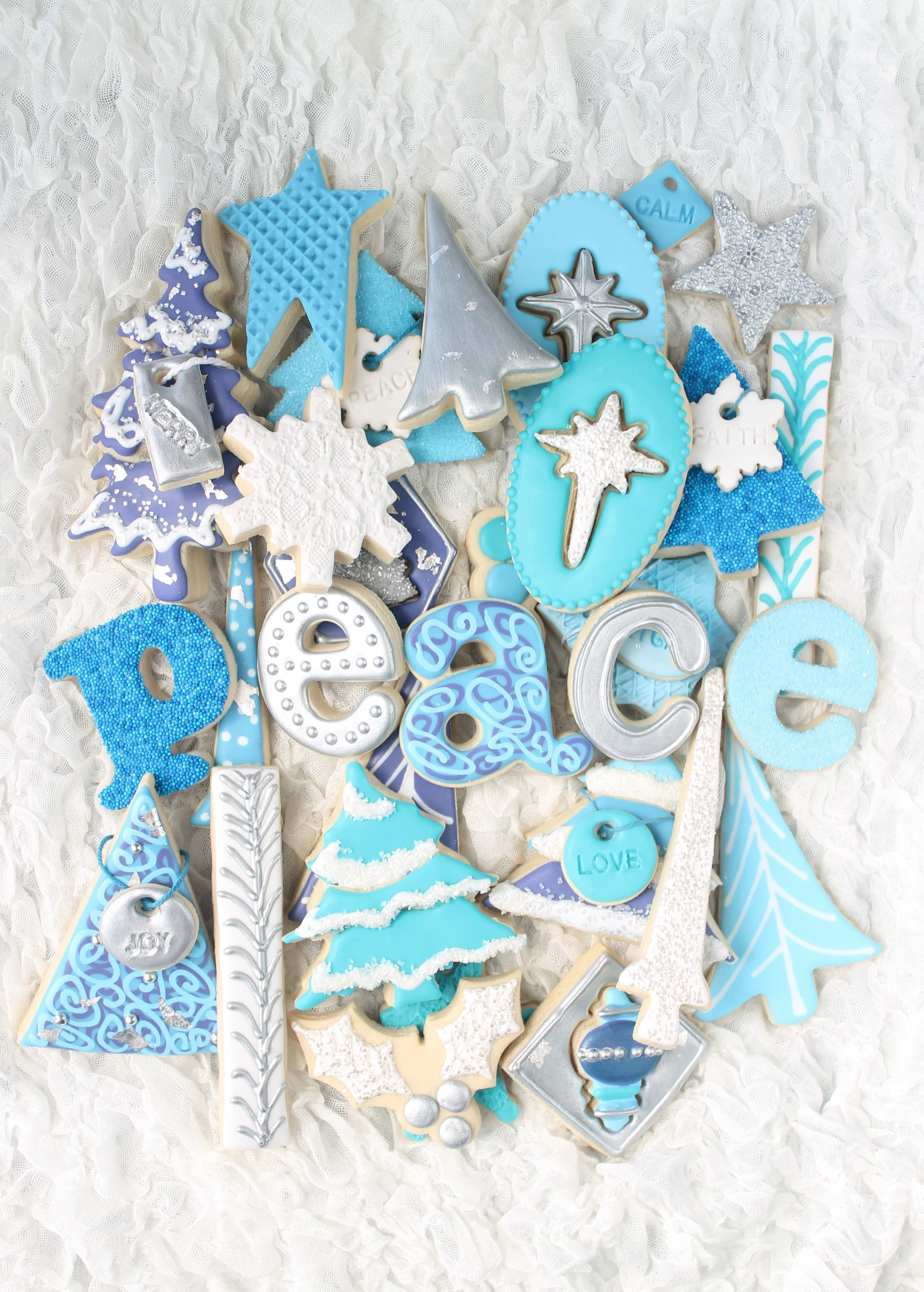 Heavenly Peace Christmas Decorated Cookie Collection