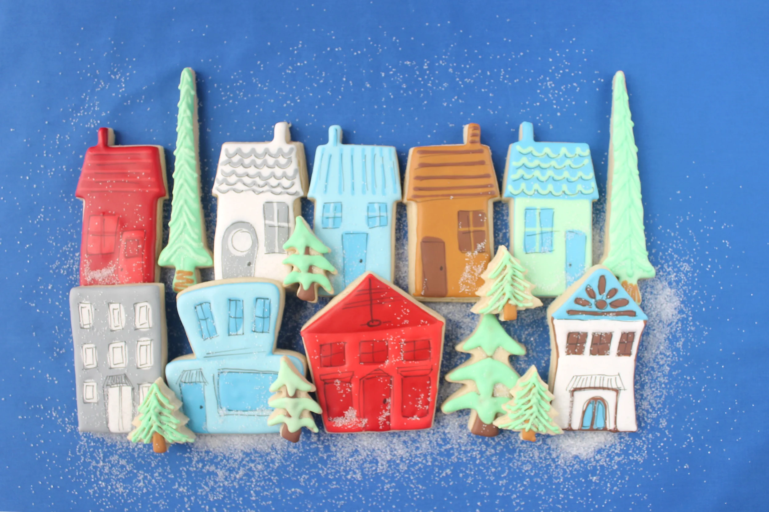 O Holy Night Christmas Village Decorated Cookie Collection