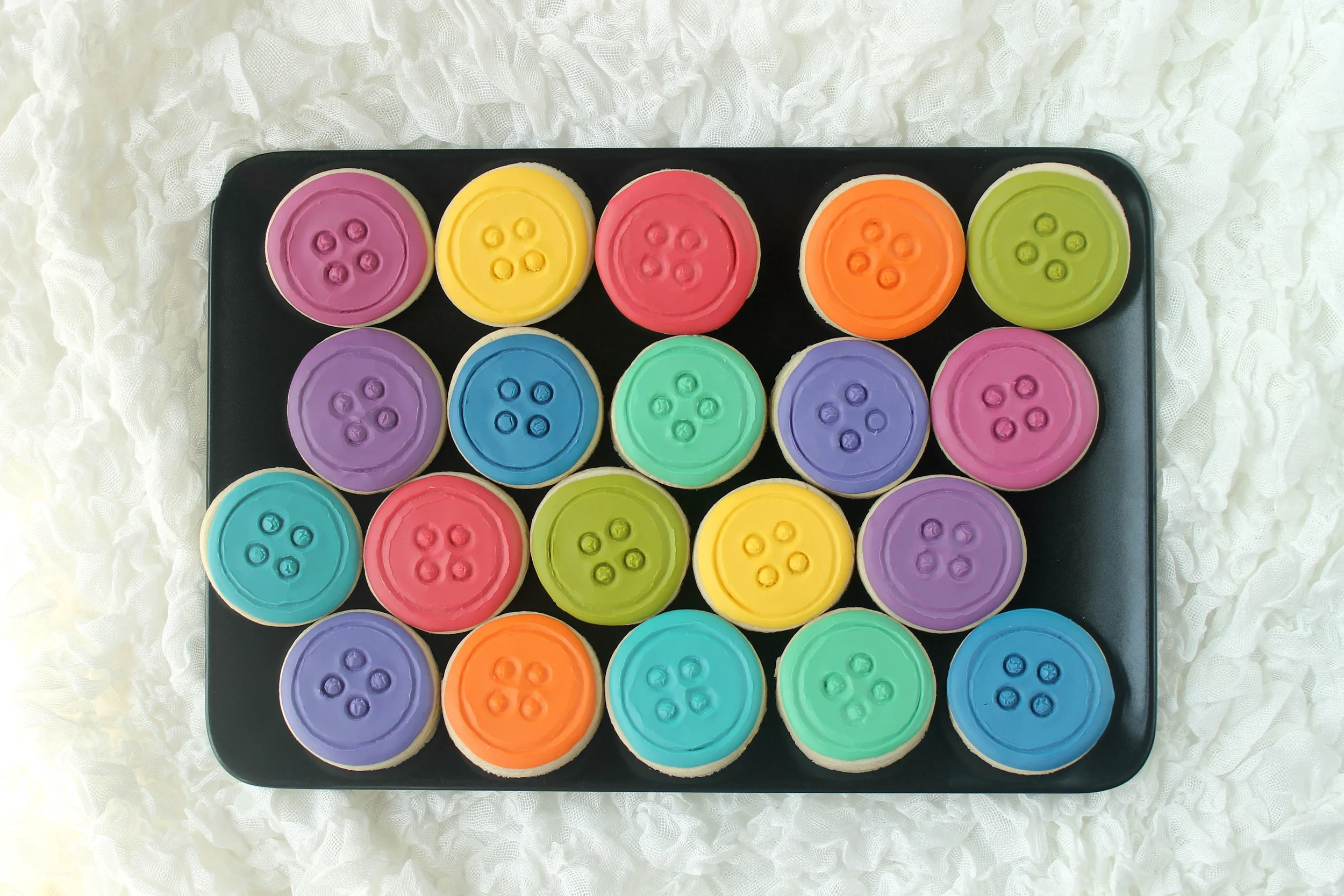 Simple Button Decorated Cookies (Tutorial)