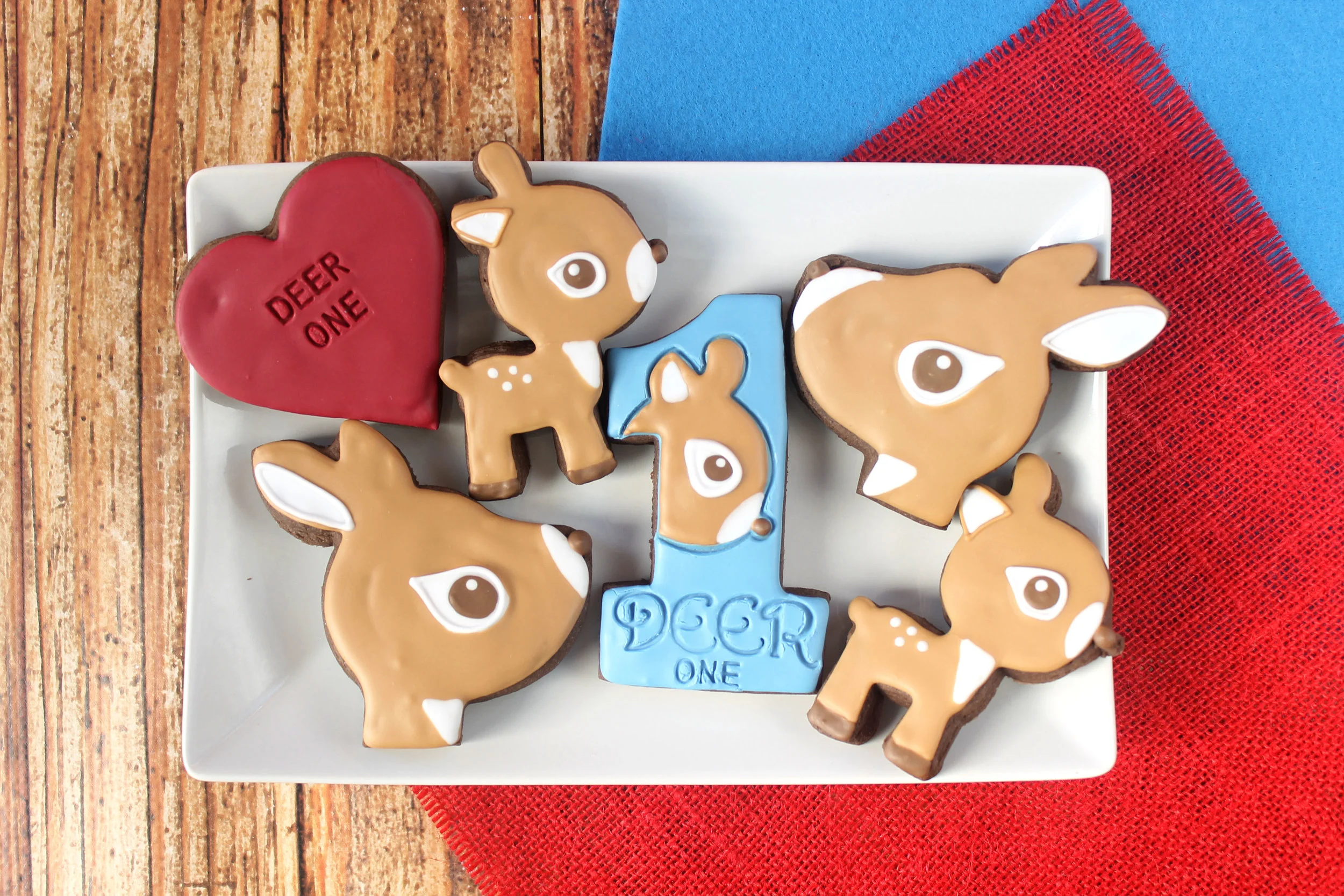 Deer One Valentines Decorated Cookie (Tutorial)