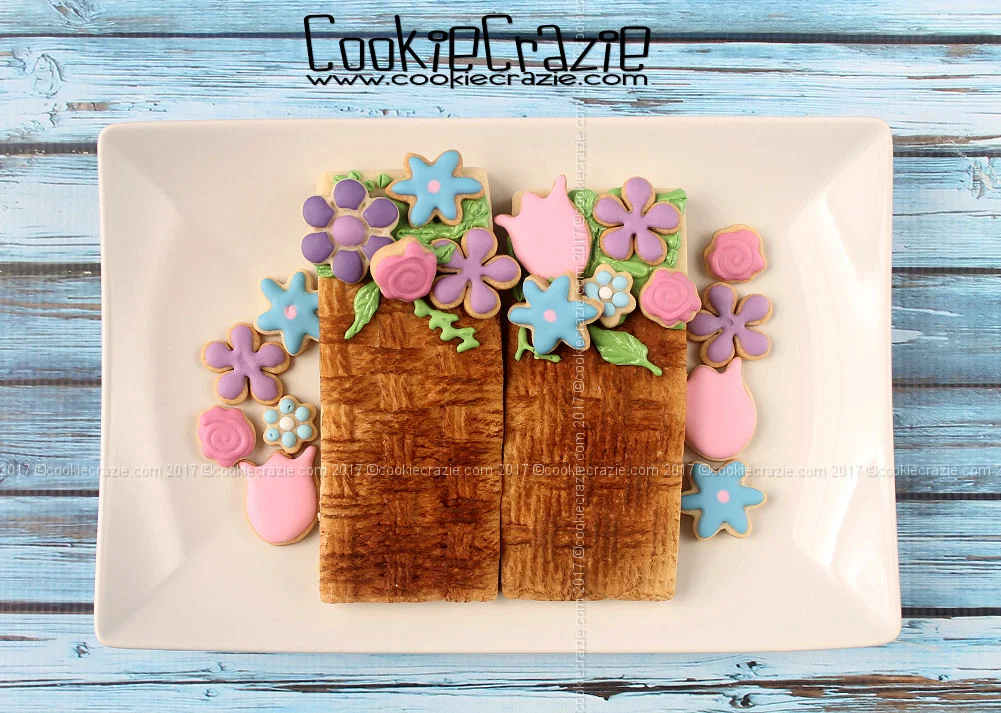 Basket of Spring Flowers Decorated Cookie (Tutorial) — CookieCrazie