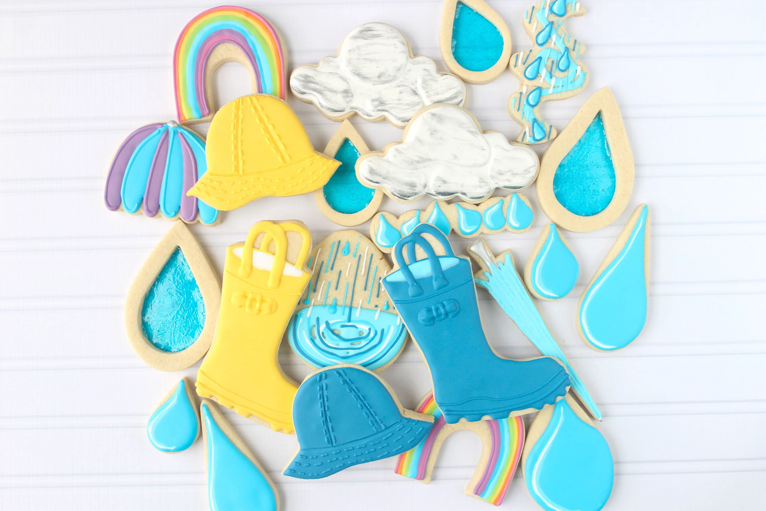 April Showers Decorated Cookie Collection