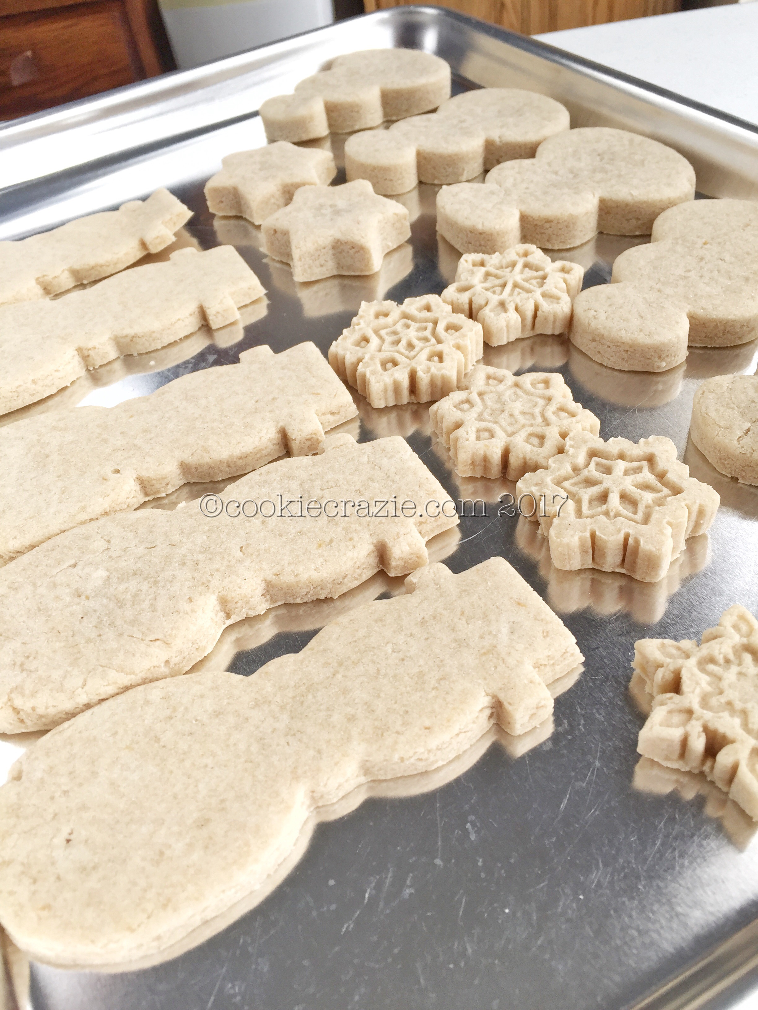 This particular batch was made with coconut oil. The tops of these cookies are kind of splotchy and not as pretty as those made with vegan "butter". Plus, coconut oil will often add a coconut flavor to the recipe. That's not a problem for me since I love coconut, but it might be for someone else.