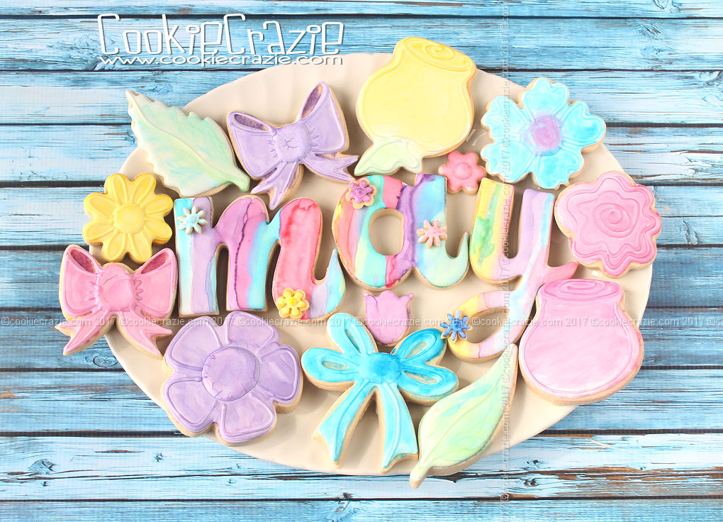   WaterColor Decorated Cookies  