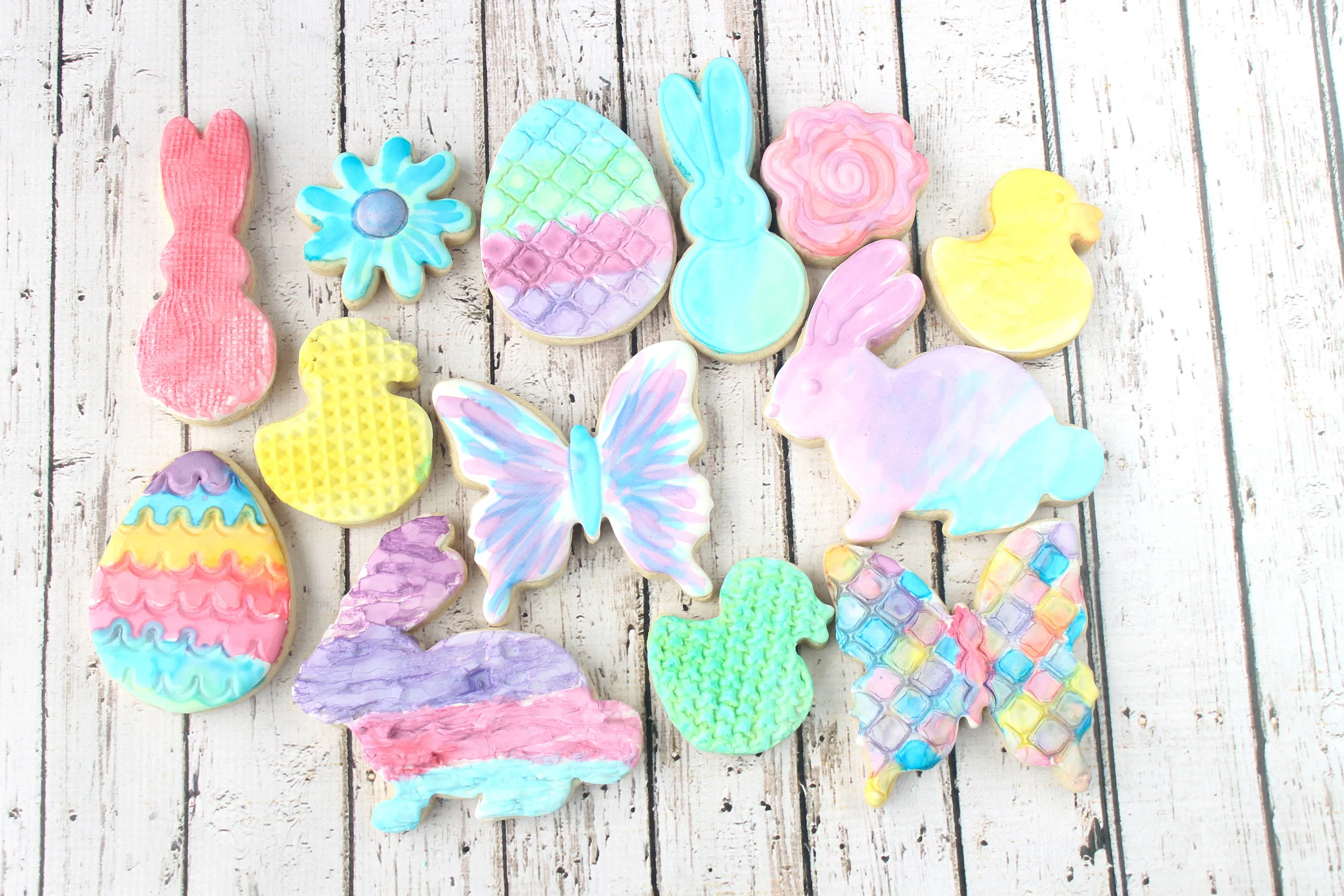 WaterColor Decorated Cookies