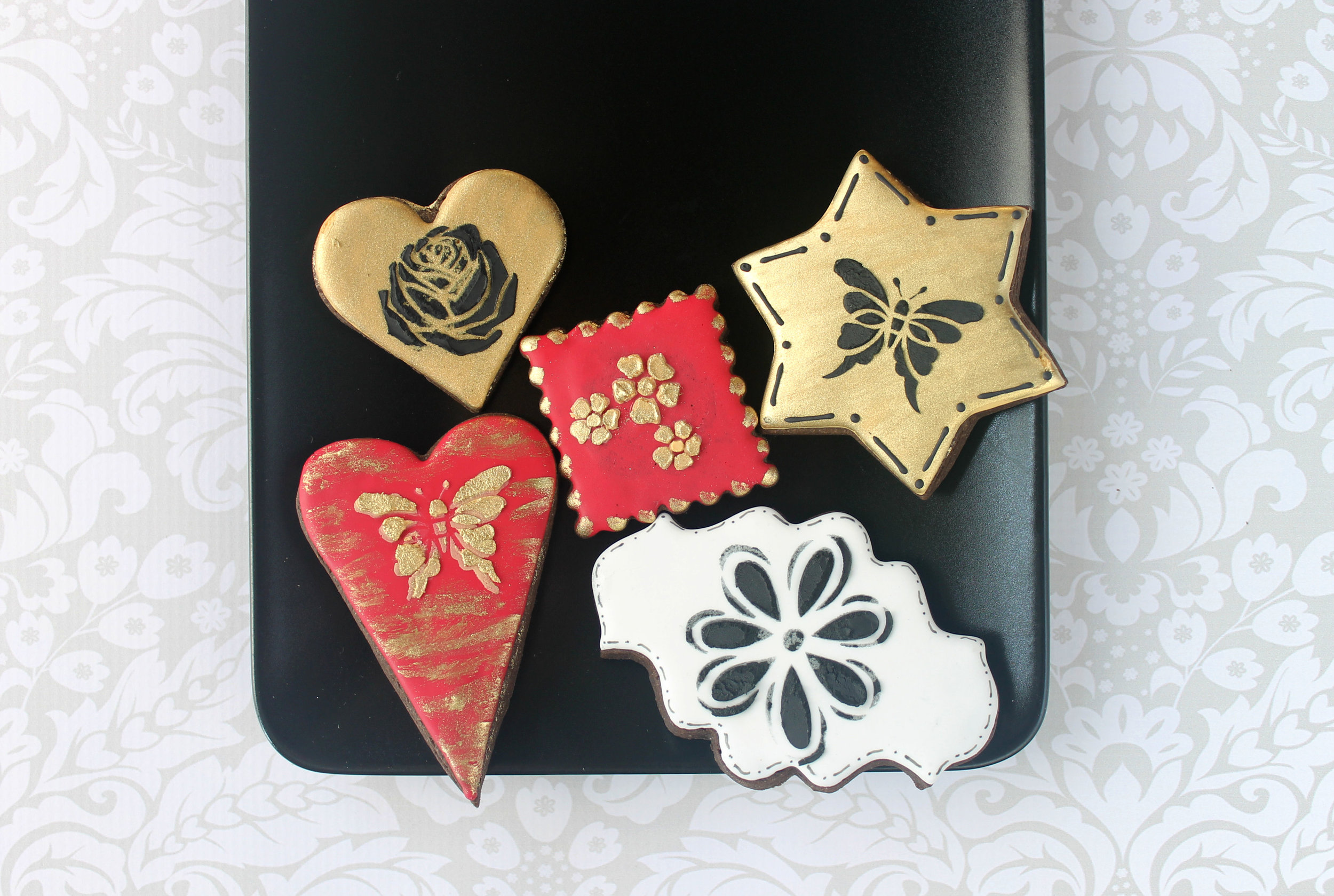 Stenciling with Glaze