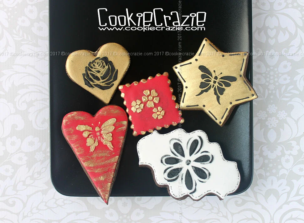 Stenciling with Glaze — CookieCrazie