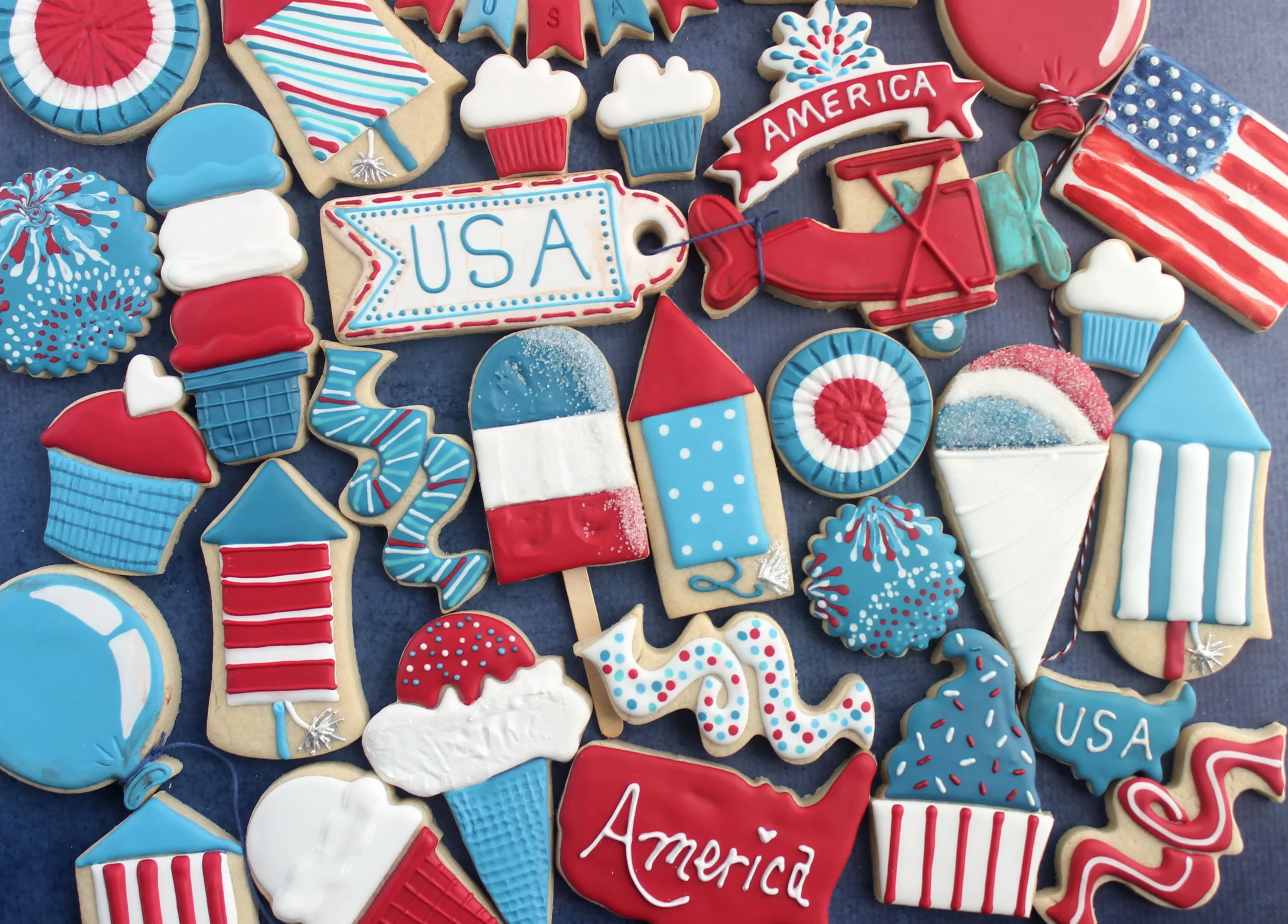 Happy Independence Day 2017 Decorated Cookie Collection