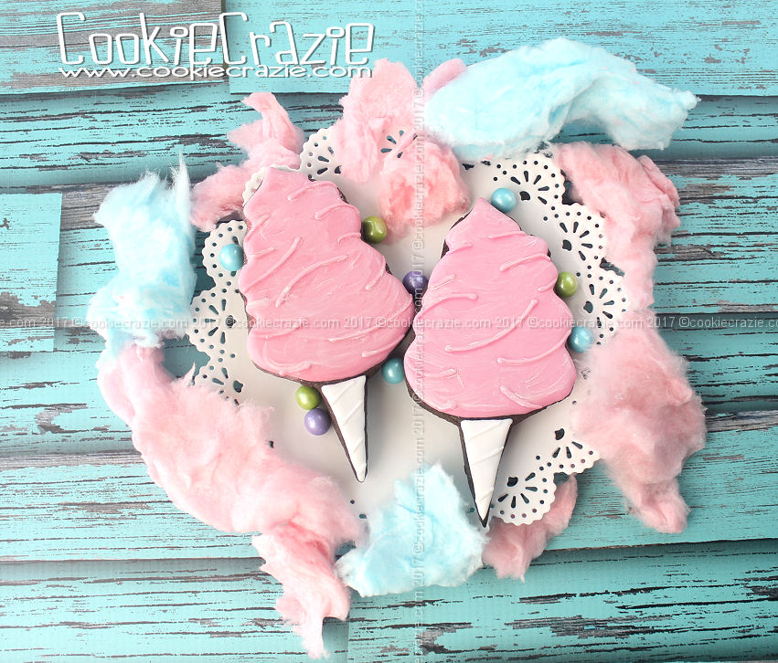   Cotton Candy Decorated Cookies (Tutorial)  