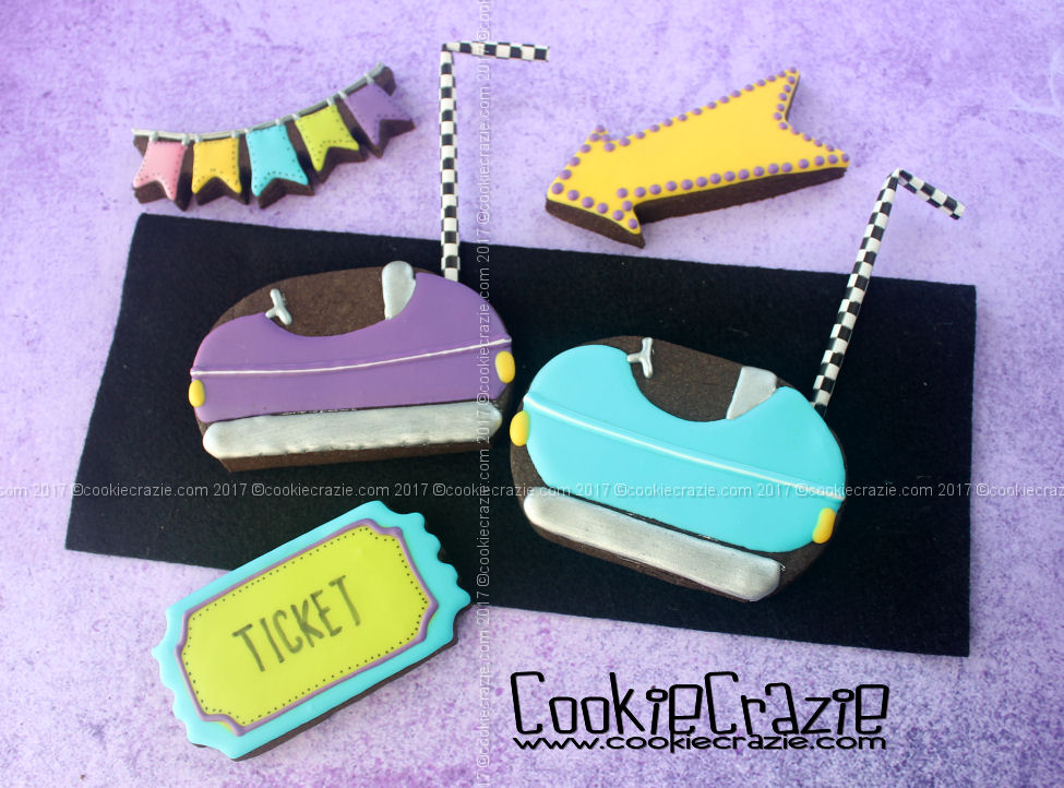   Bumper Car Decorated Sugar Cookies (Tutorial)  