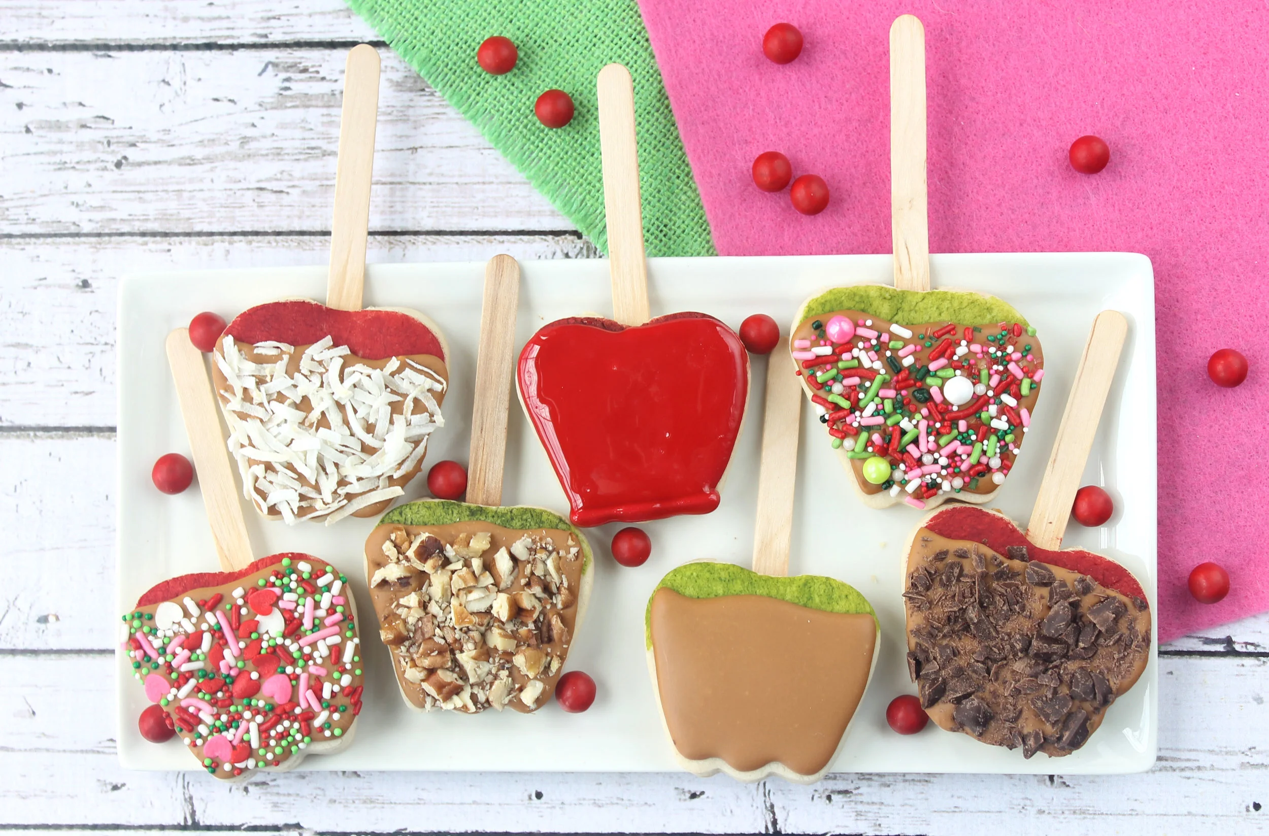 Candied Apple Decorated Cookies (Tutorial)