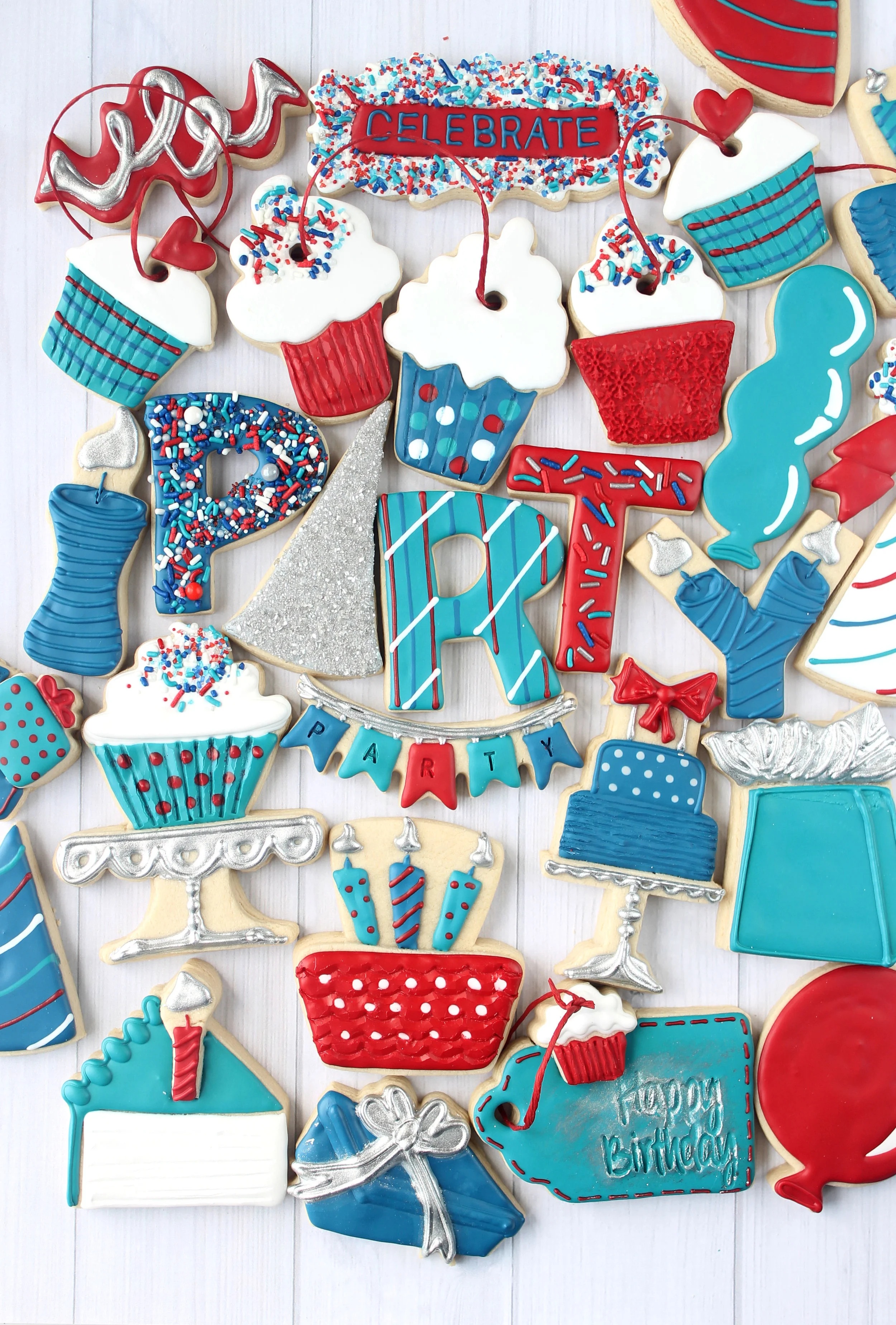 Birthday Party Decorated Cookie Collection