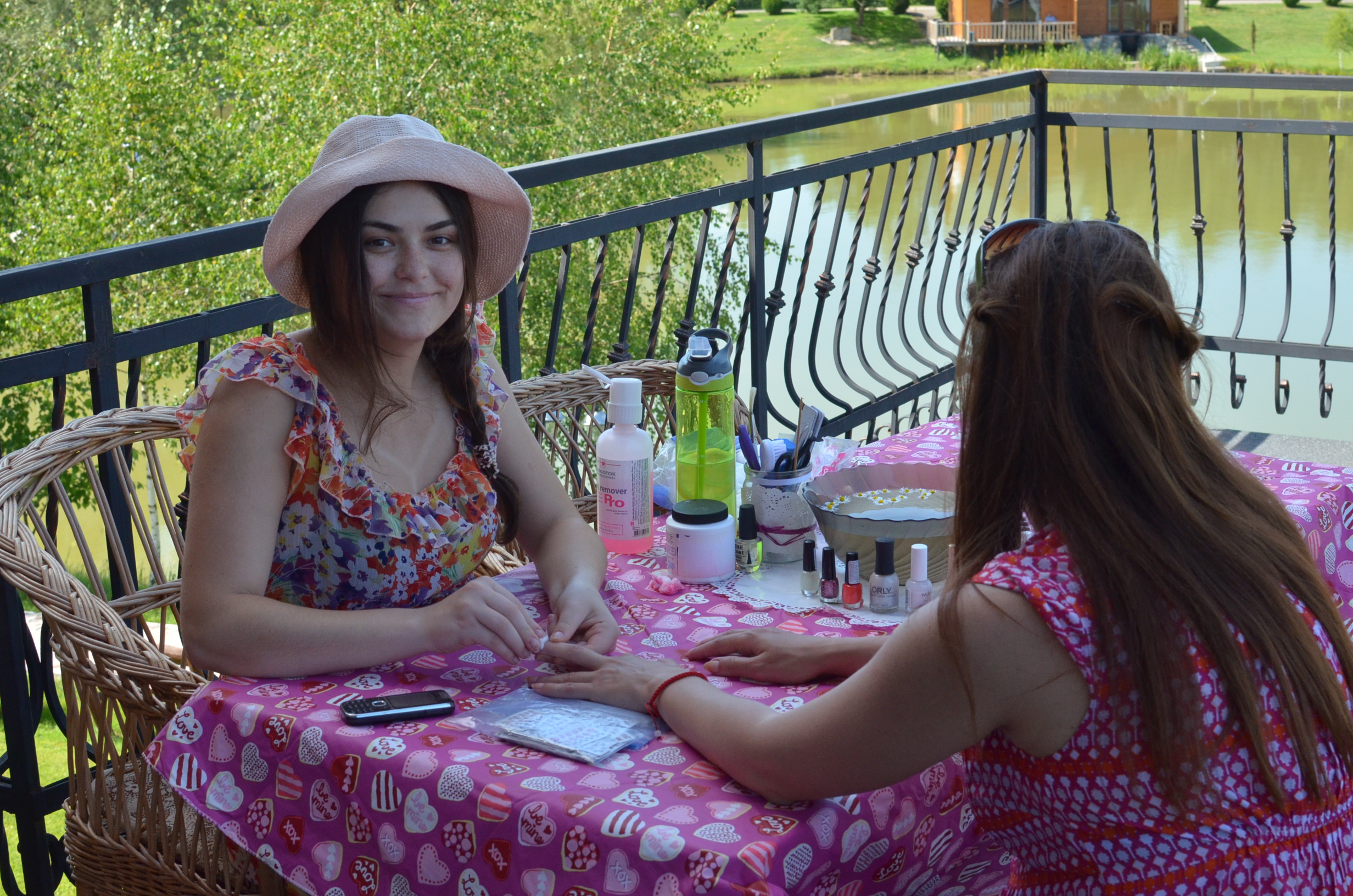  A small spa was set for the ladies to have their nails done, hair styled, have an abbreviated massage, etc. 