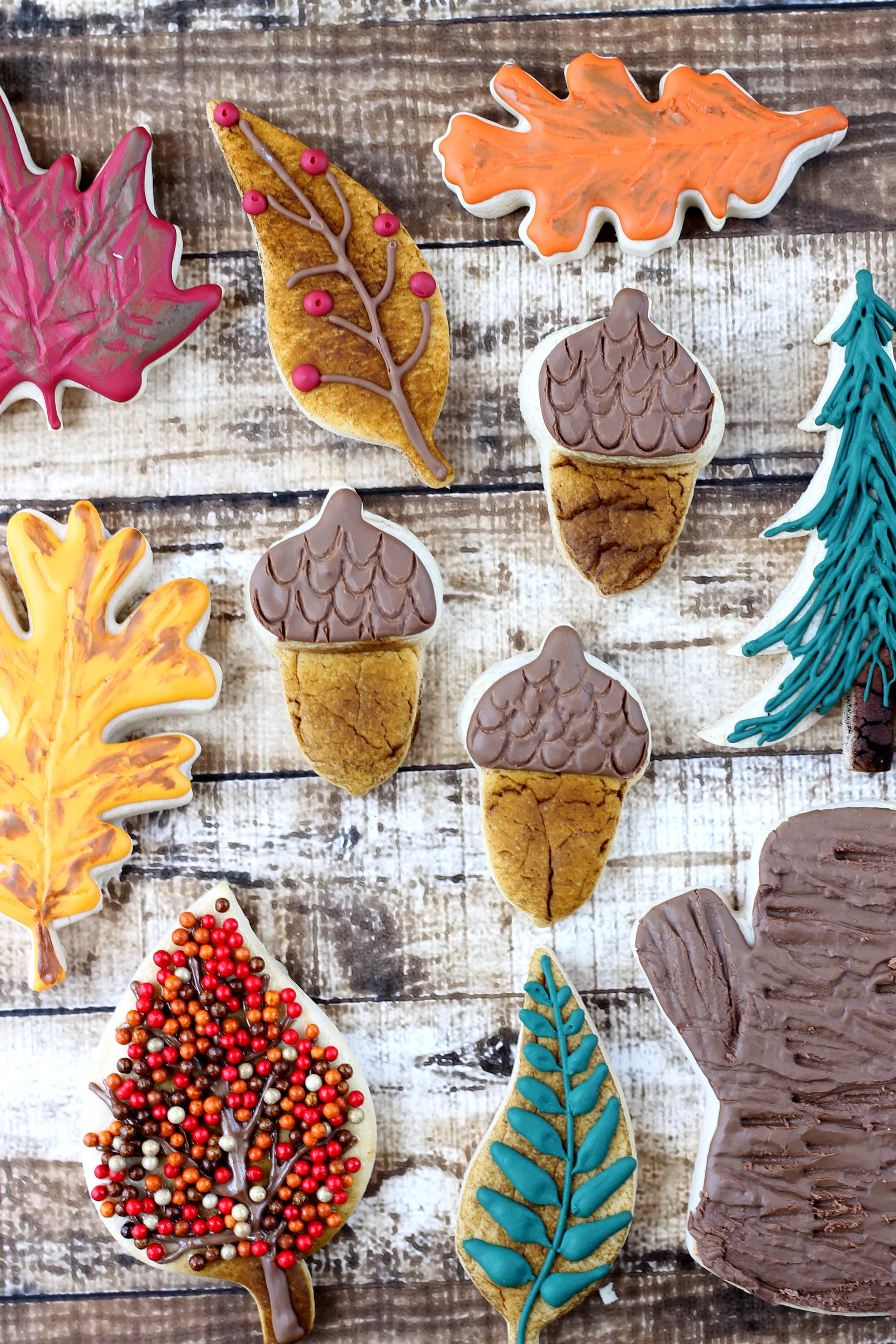 Acorn Decorated Cookies (Tutorial)