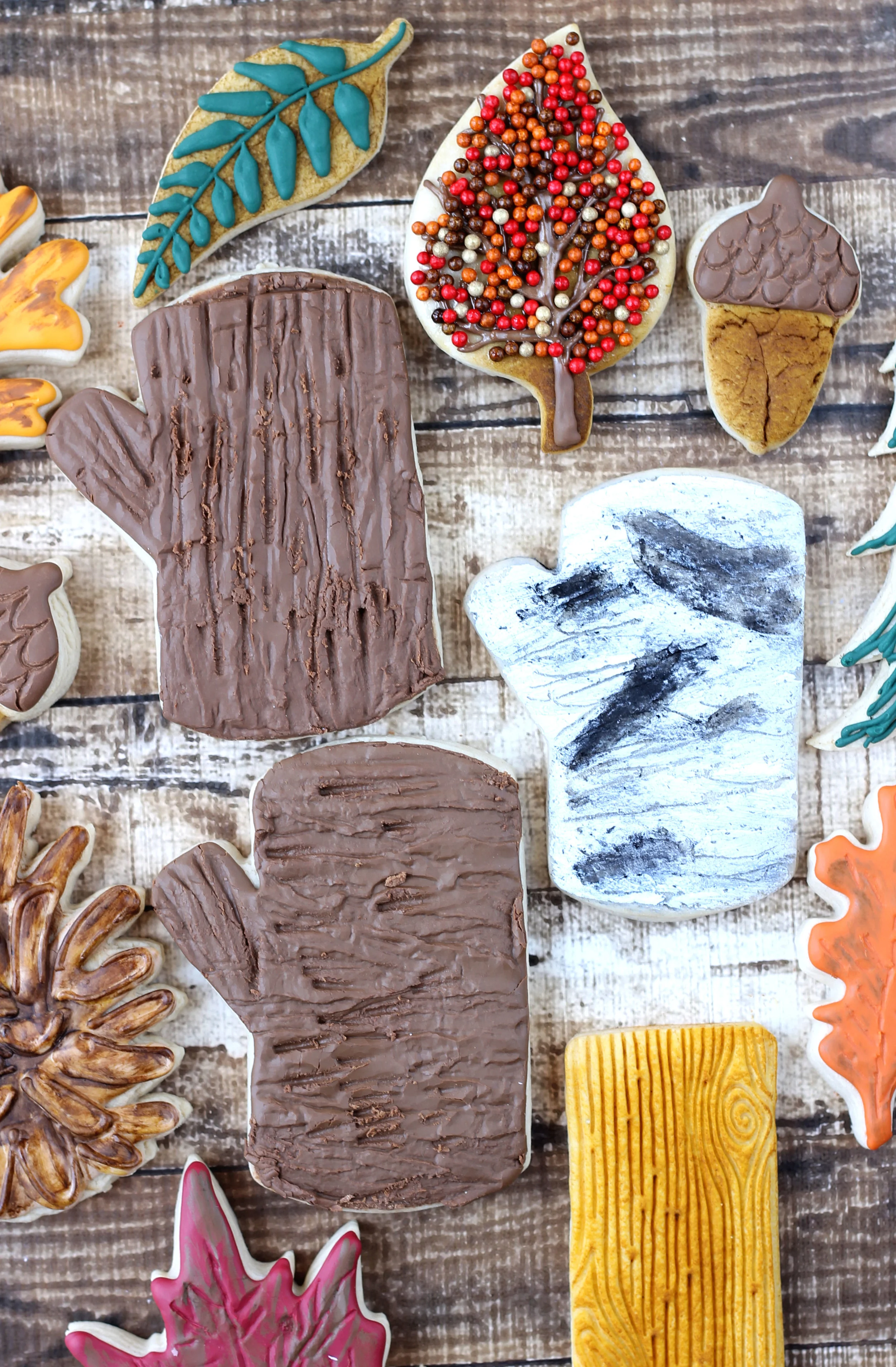 Tree Trunk Decorated Cookie (Tutorial)