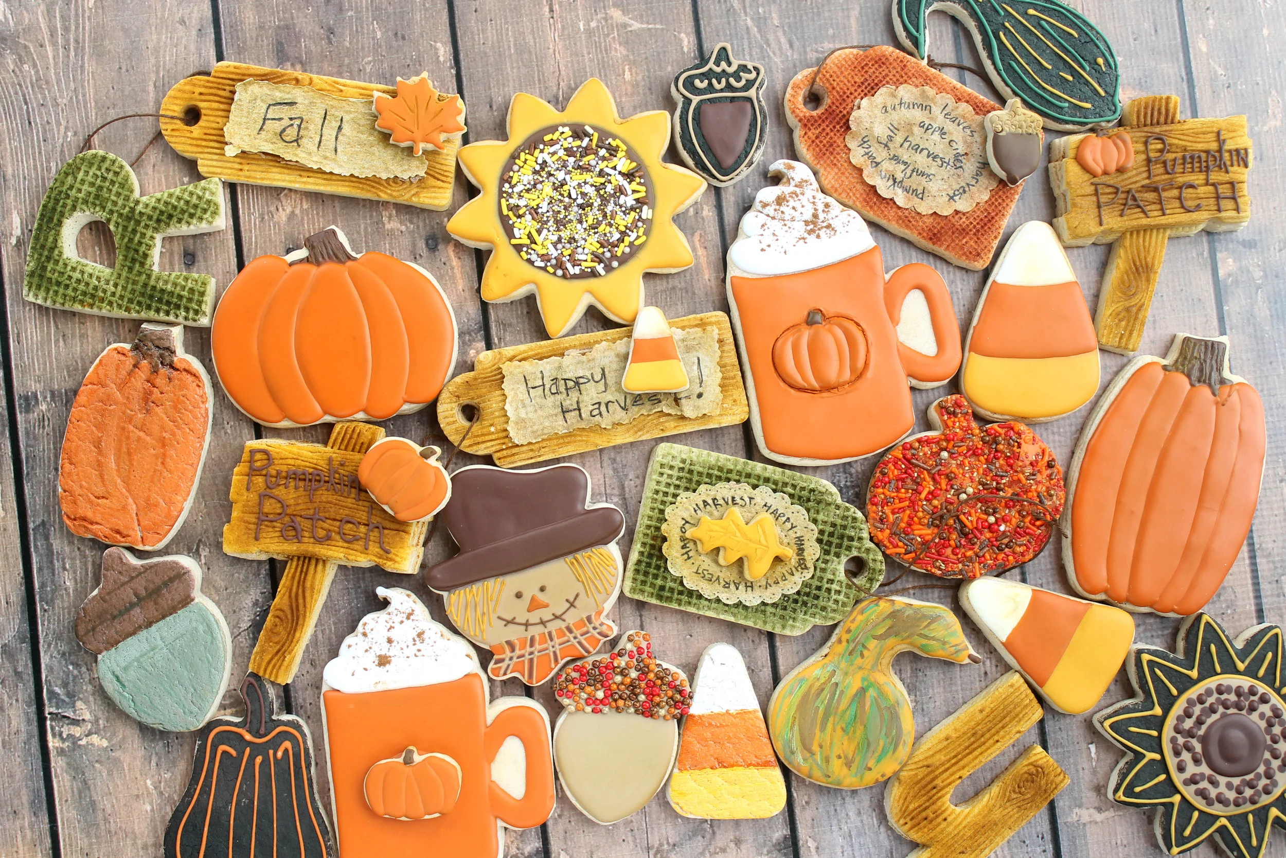 Happy Harvest Decorated Cookie Collection