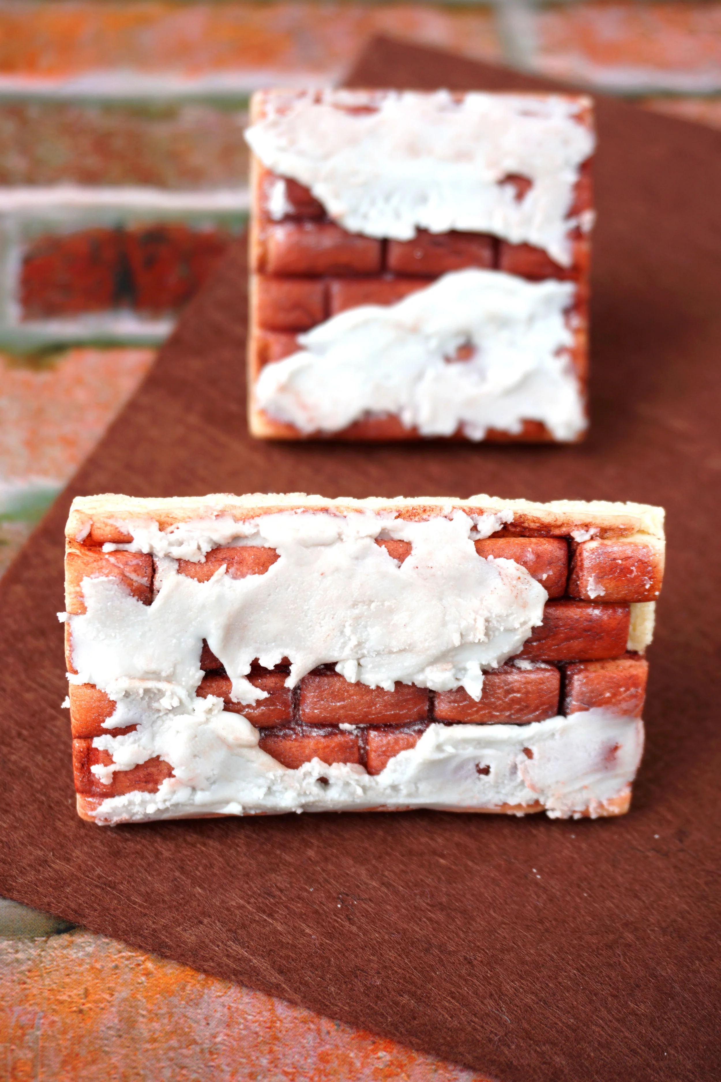 Exposed Brick Wall Decorated Cookies (Tutorial)