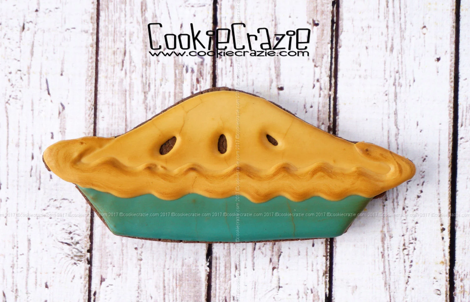 Thanksgiving Whole Pie Decorated Sugar Cookie YouTube video HERE