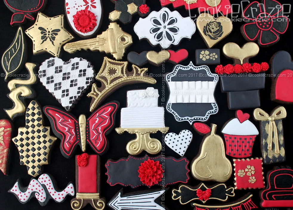 Make them BOLD with Red and Gold Cookie Collection