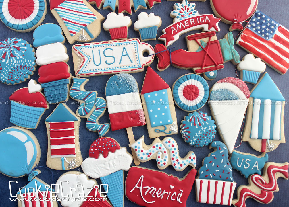   Happy Independence Day 2017 Decorated Cookie Collection  