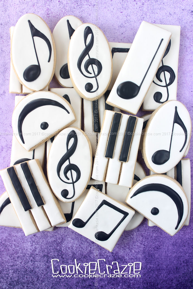   Music Symbol Decorated Cookie Collection  