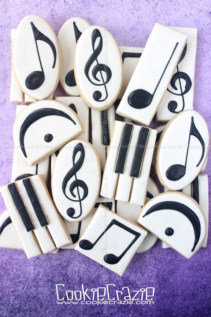 Music Symbol Decorated Cookie Collection