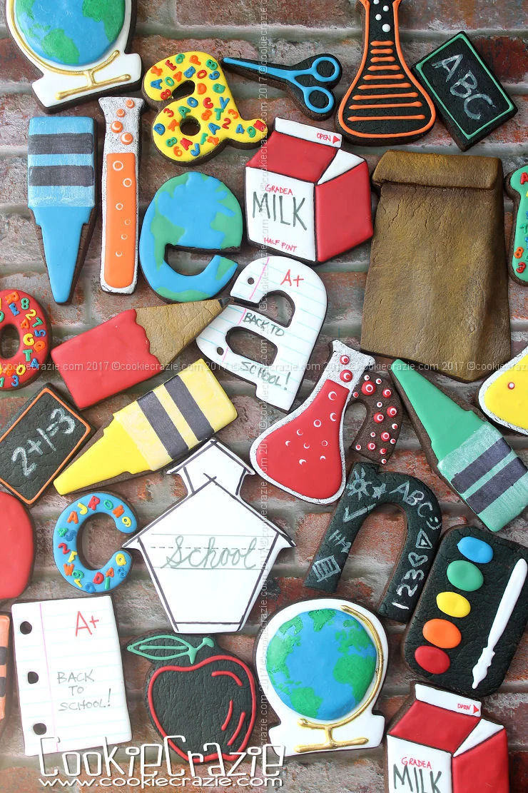 Back to School 2017 Decorated Cookie Collection