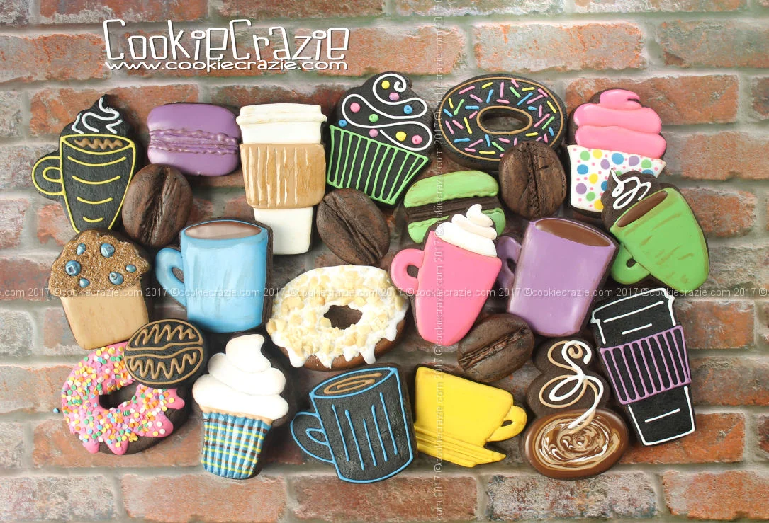 Coffee Shop Decorated Cookie Collection