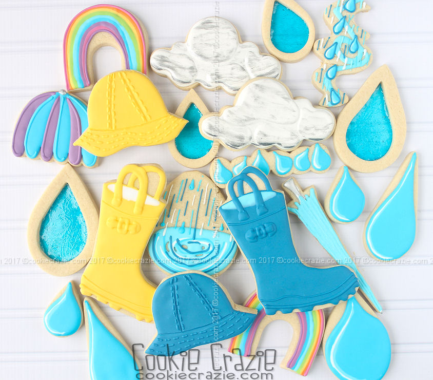   April Showers Decorated Cookie Collection  