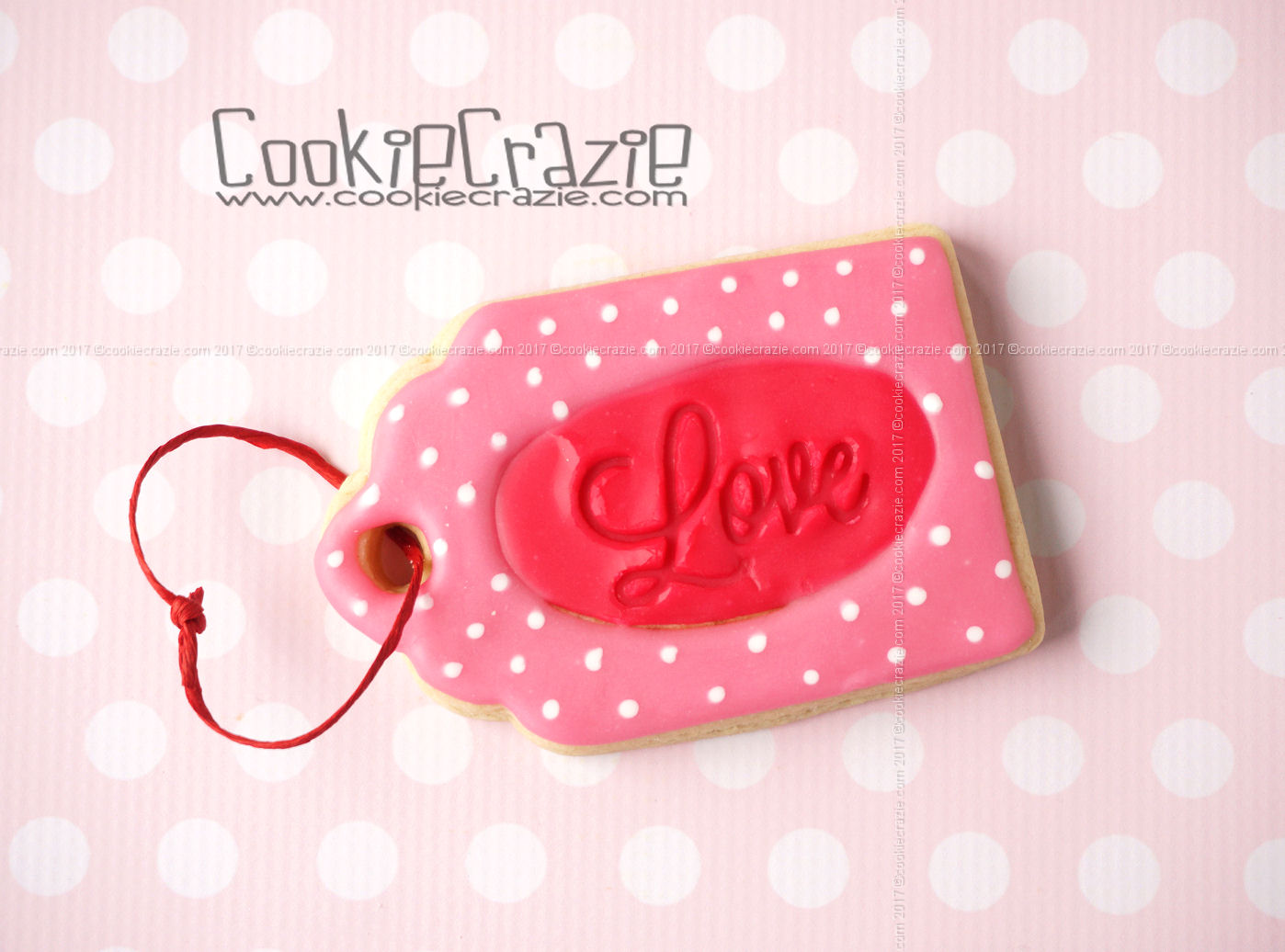  Oval Love Valentines Gift Tag Decorated Cookie YouTube video  HERE  