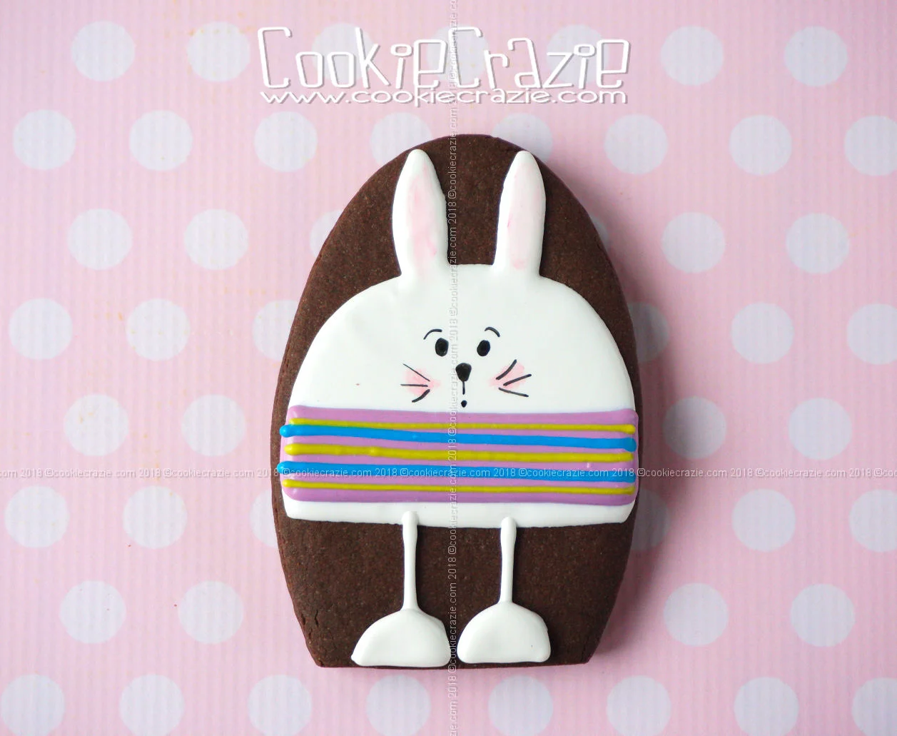 Silly Rabbit Decorated Sugar Cookie YouTube video HERE