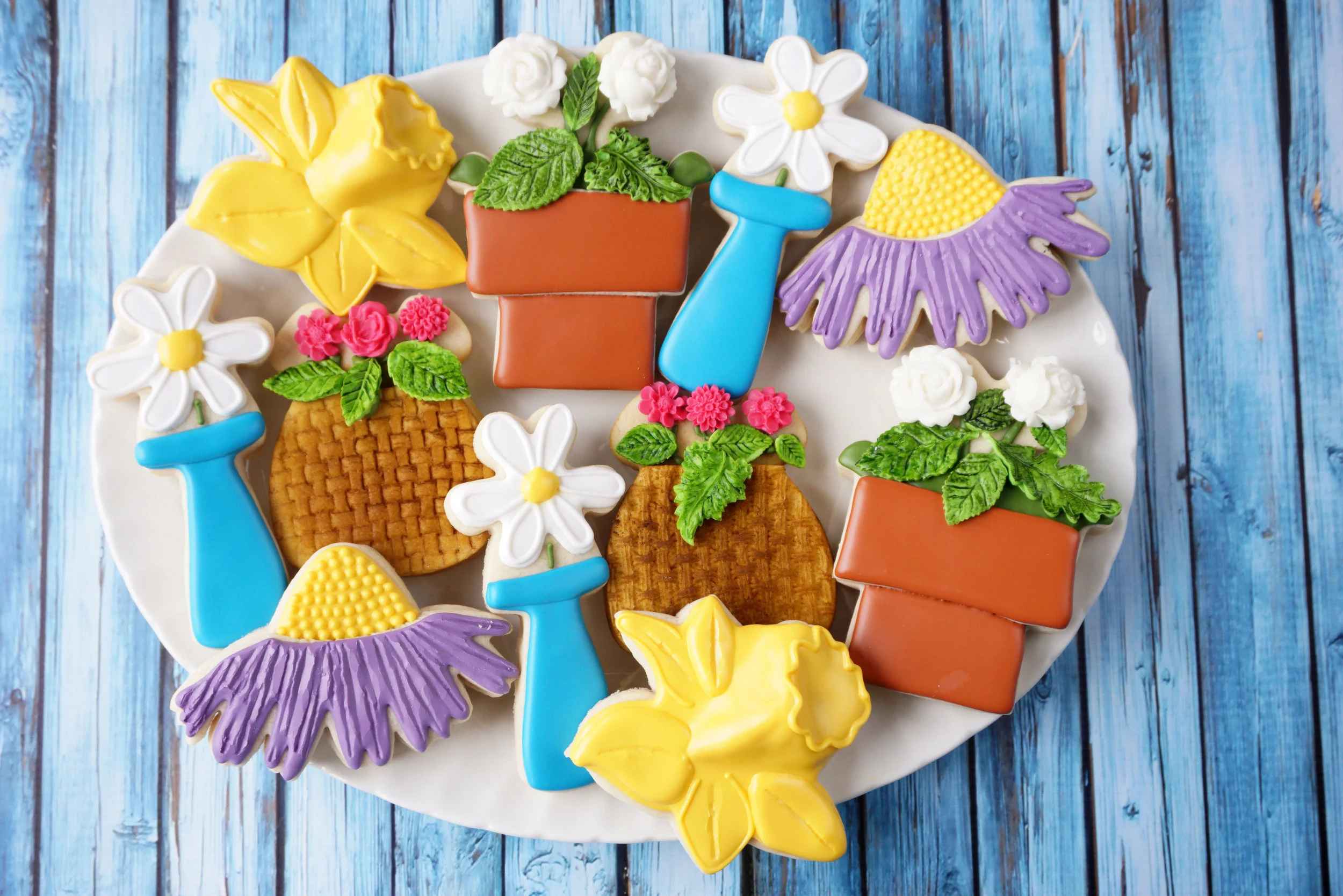 NEW CookieCrazie Online Decorating Class: Flower Cookies!