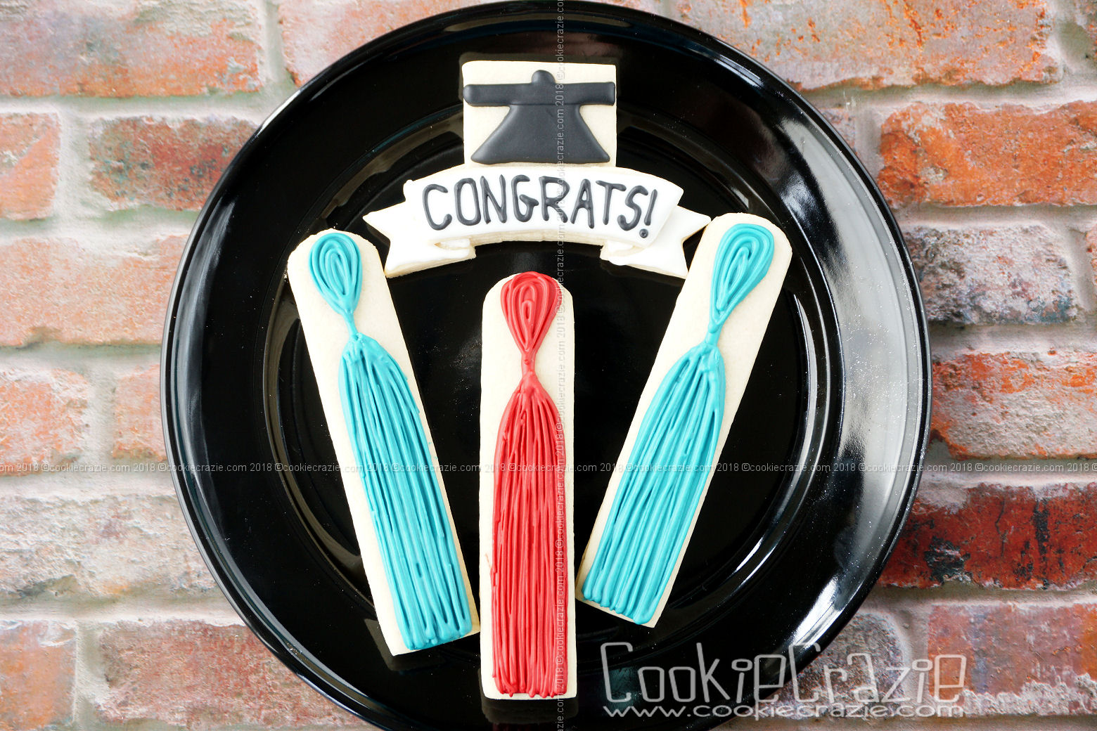  Graduation Tassel Decorated Sugar Cookie YouTube video  HERE  