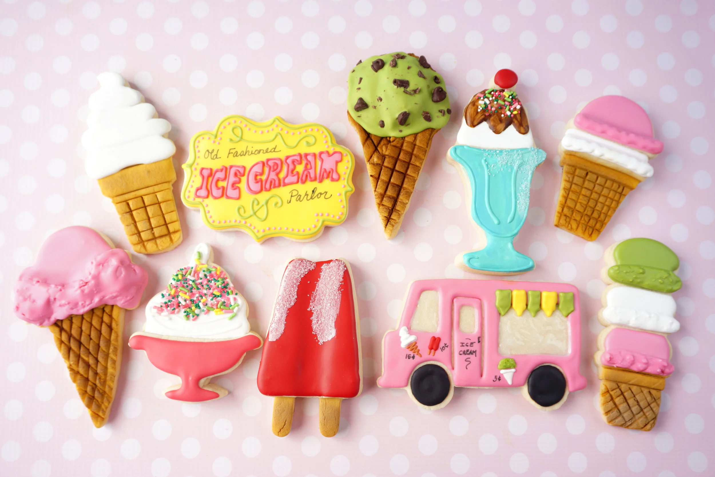 Scream for Ice Cream Decorated Cookie Collection