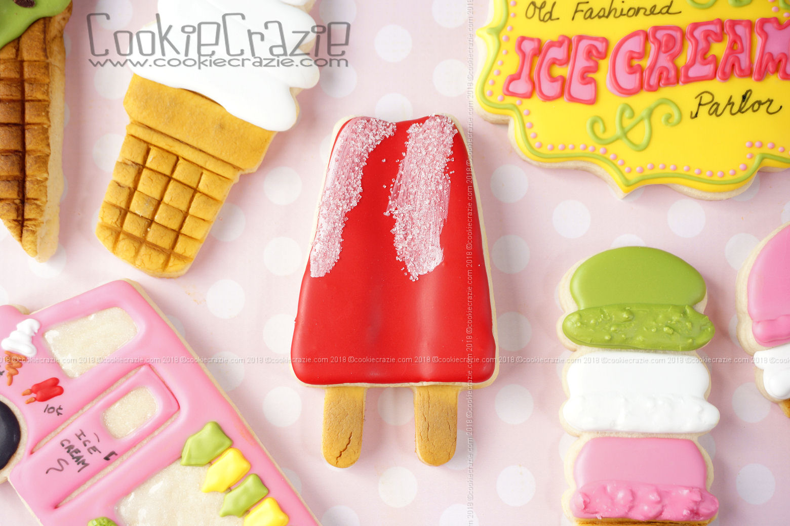  Popsicle Decorated Sugar Cookie YouTube video  HERE  