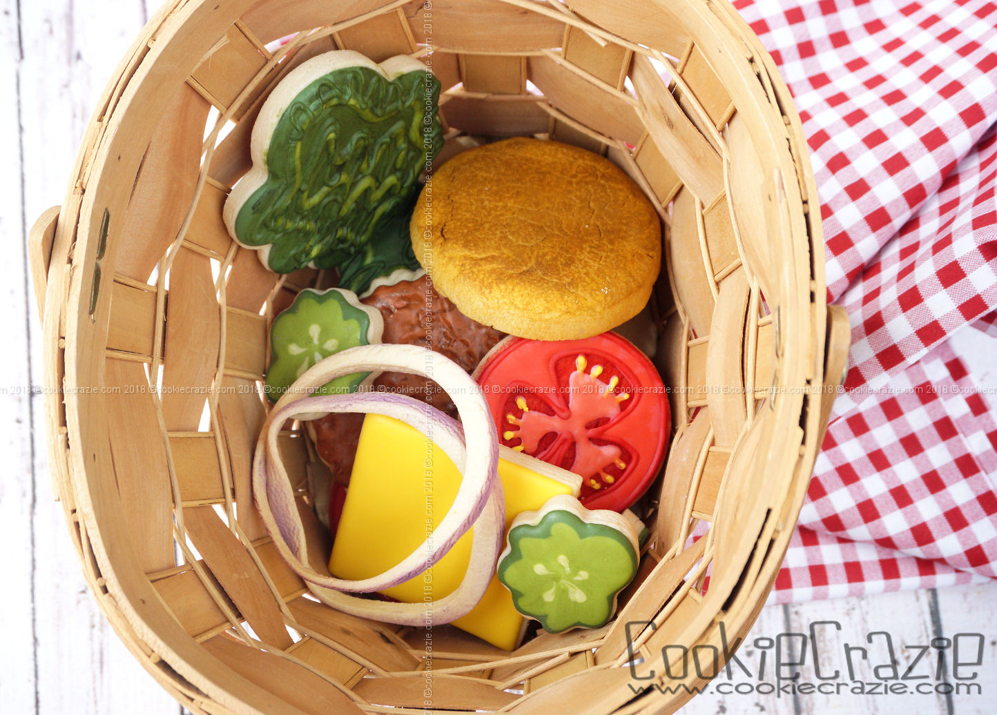  Build-a-Burger Decorated Sugar Cookie YouTube video  HERE  