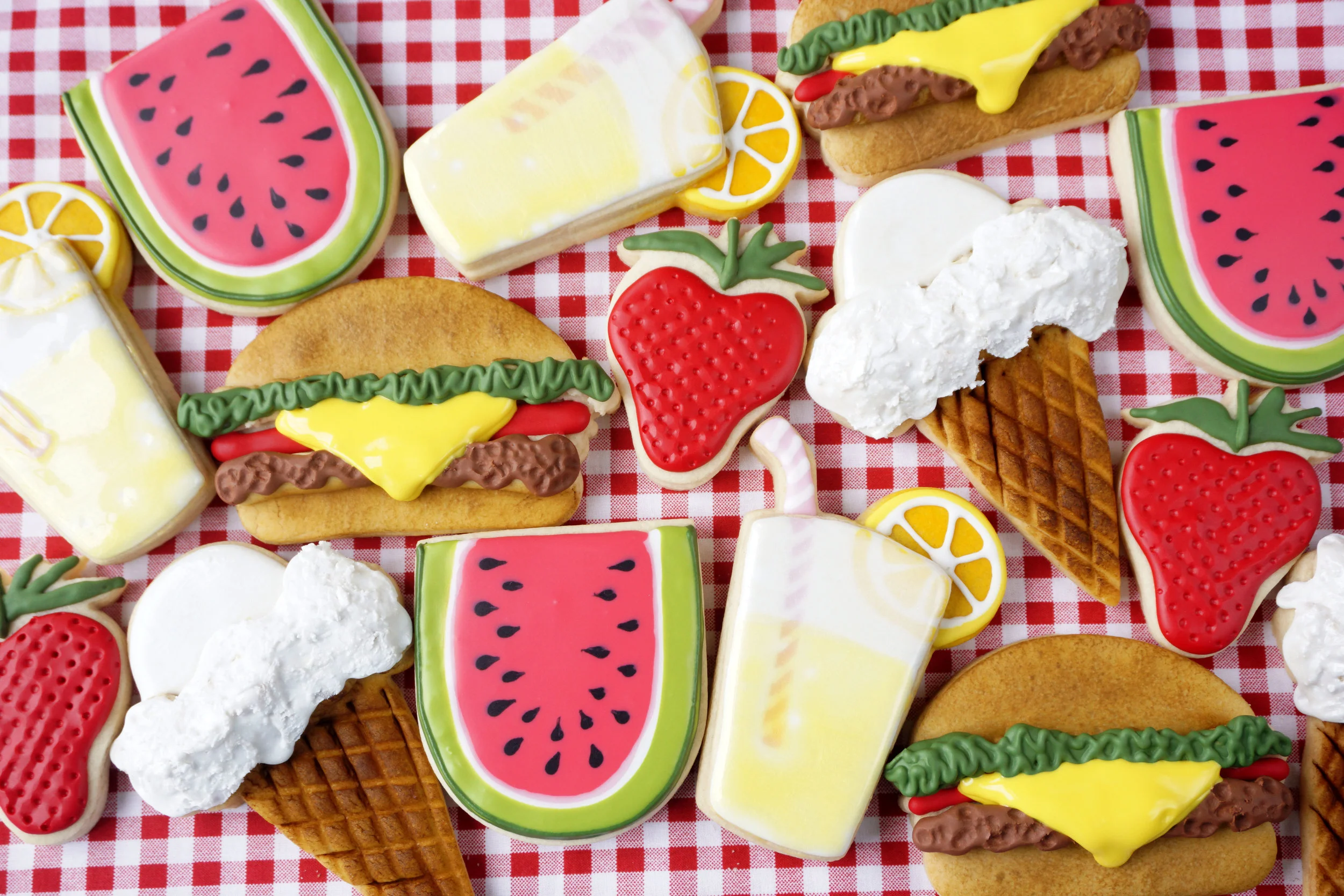 NEW CookieCrazie Online Decorating Class: Summer Food!