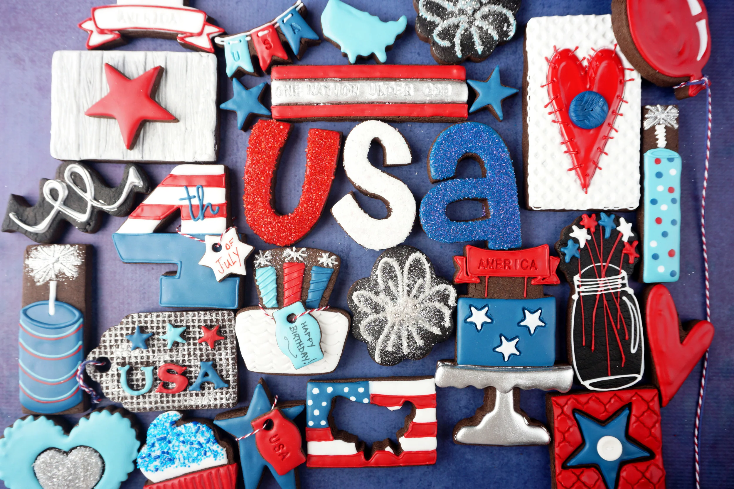 Happy 4th of July, America Decorated Cookie Collection