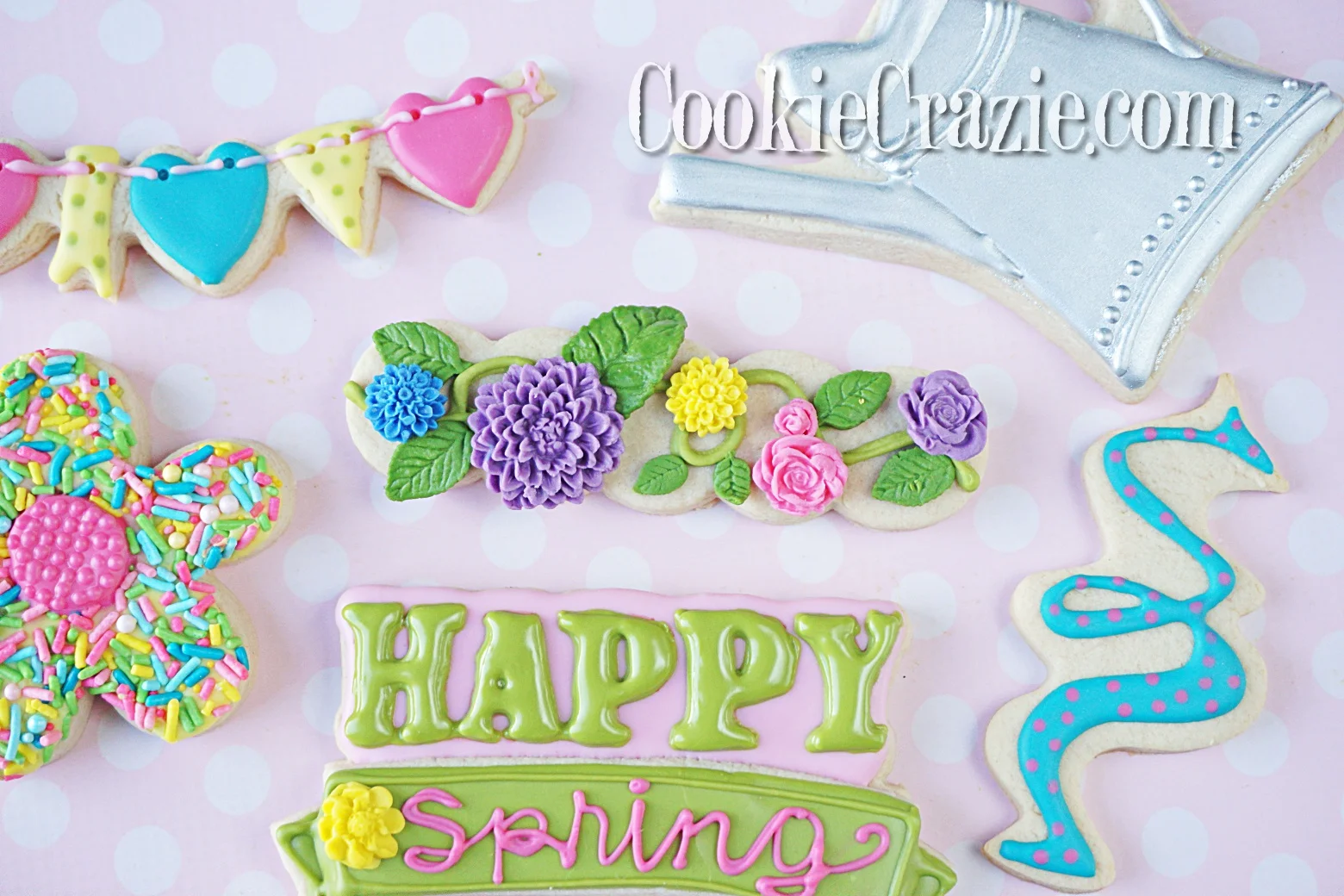 Floral Vine Decorated Sugar Cookie YouTube video HERE